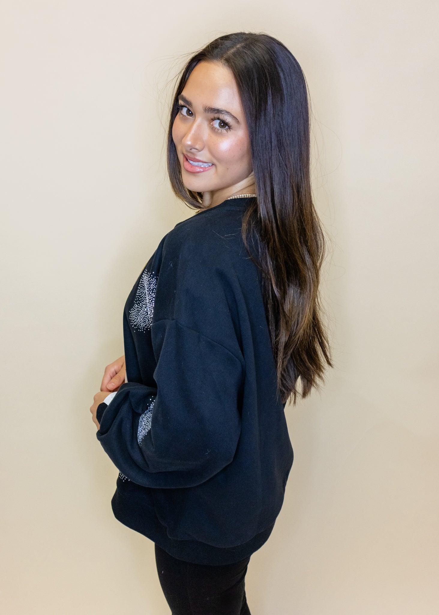 Licensed Black 'Café Du Monde' Beignet Bag & Powdered Sugar Sweatshirt