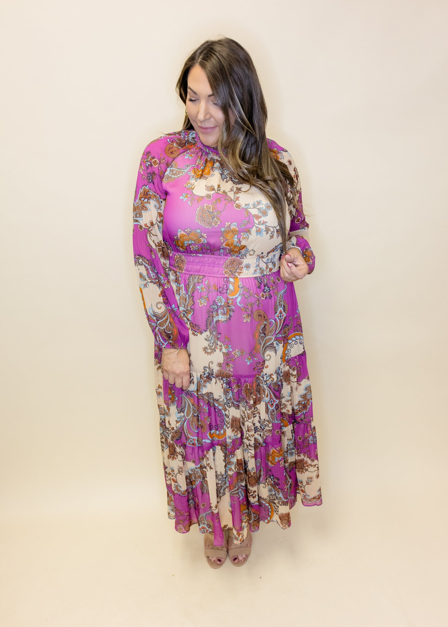 Purple Multi Maxi Dress