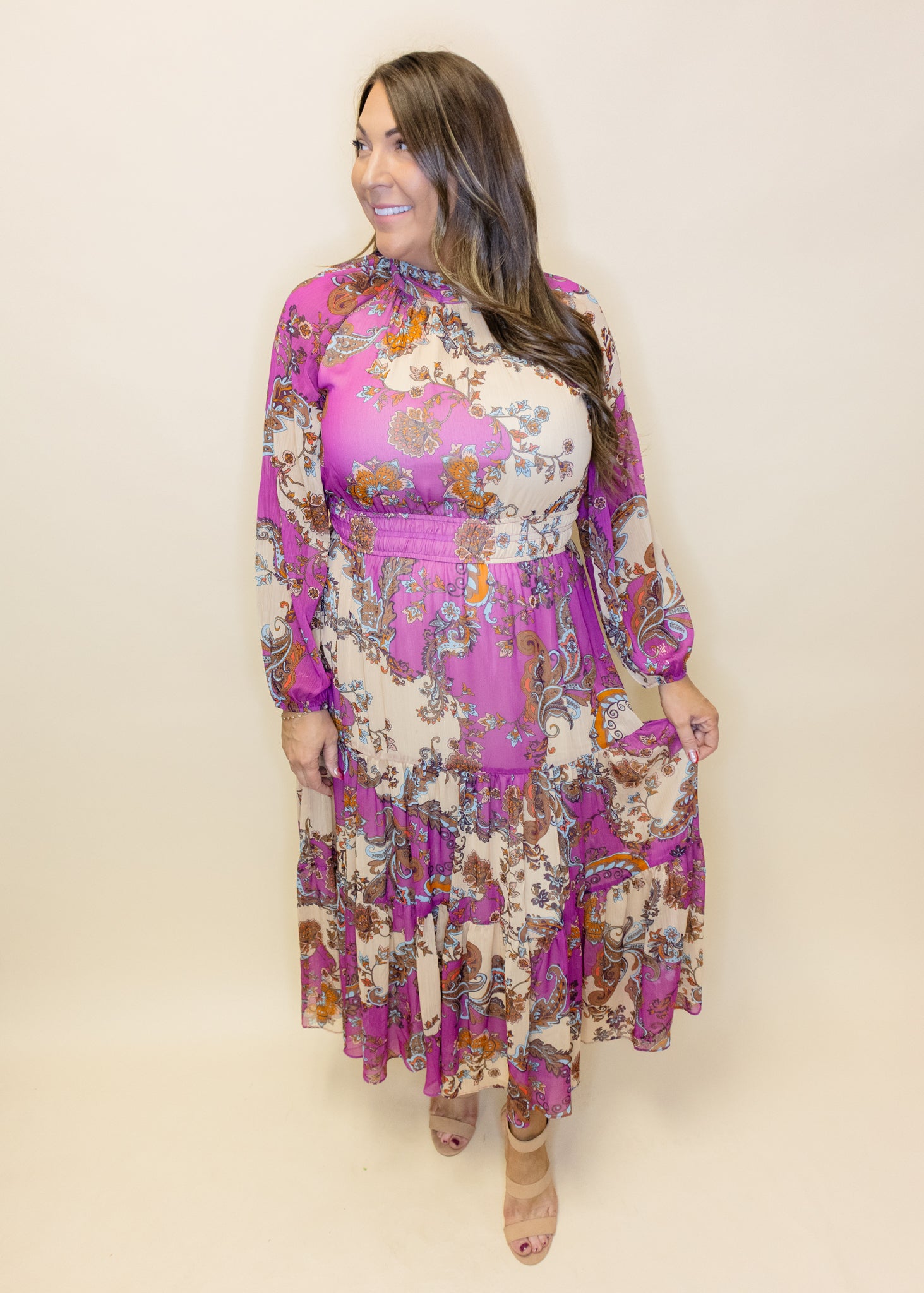 Purple Multi Maxi Dress