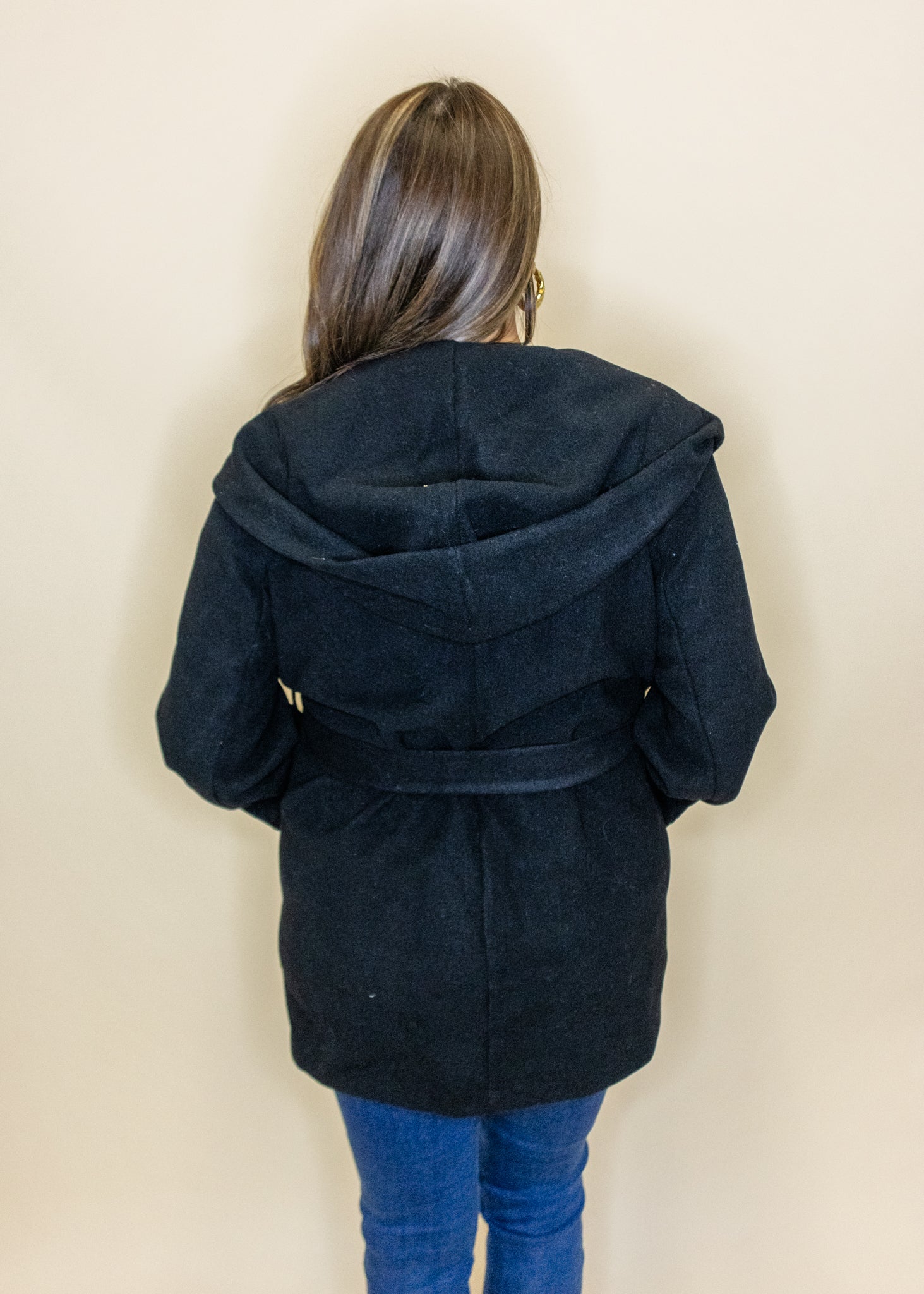 Black Belted Coat