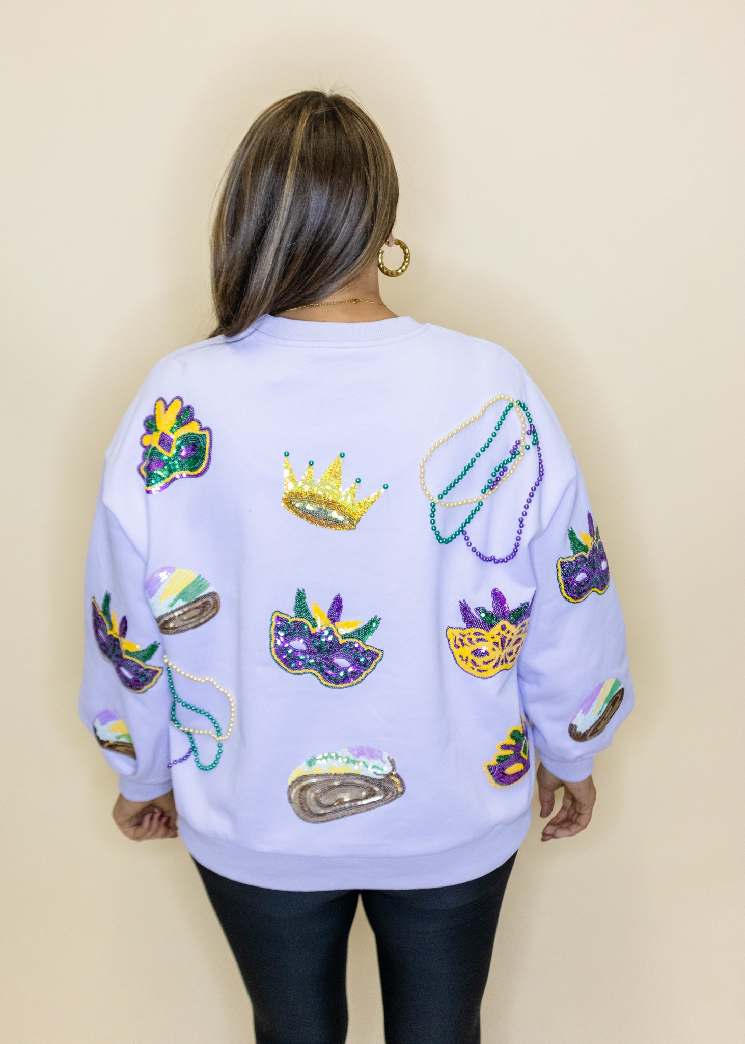 Lavender Mardi Gras Icon Sweatshirt