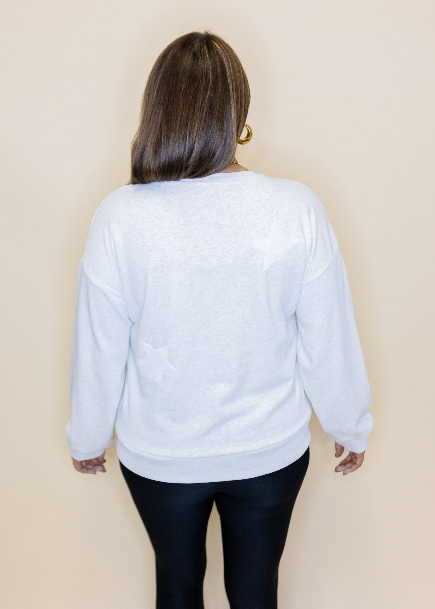 Grey Star Patch Sweatshirt