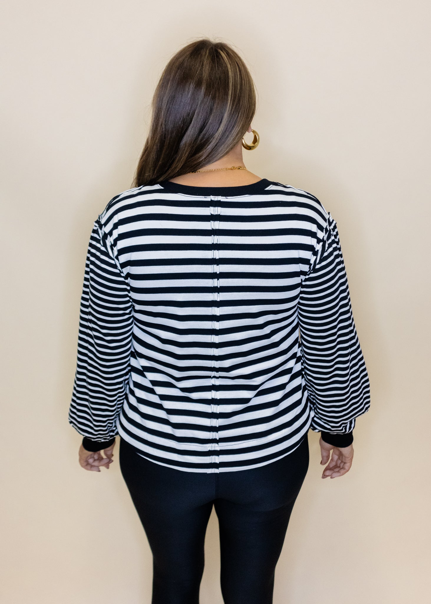 Black Stripe Sweatshirt