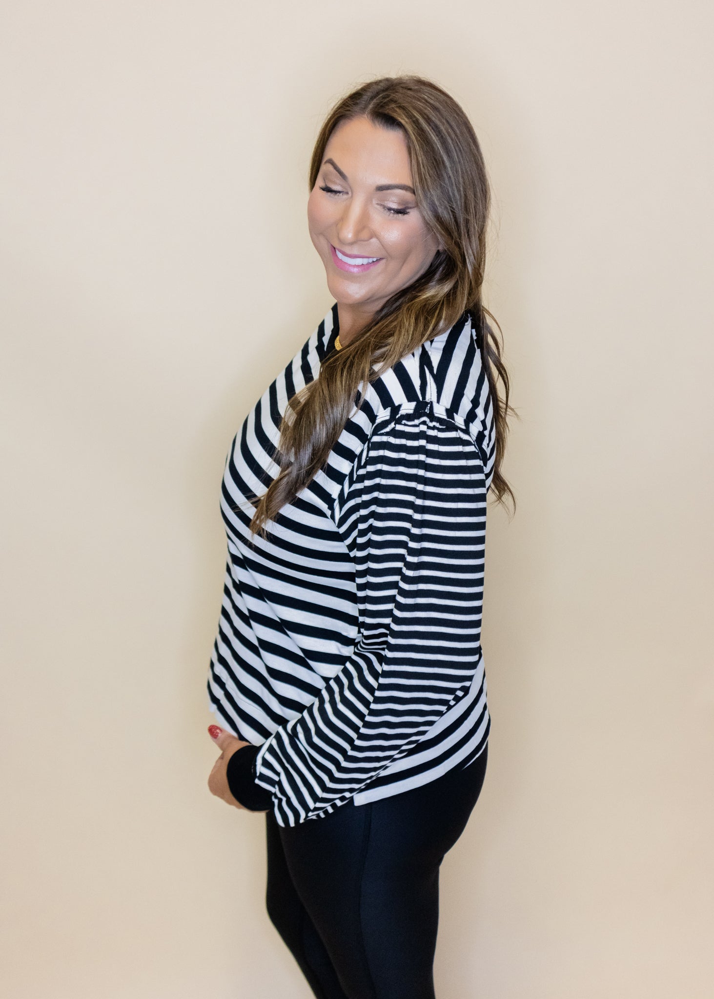 Black Stripe Sweatshirt