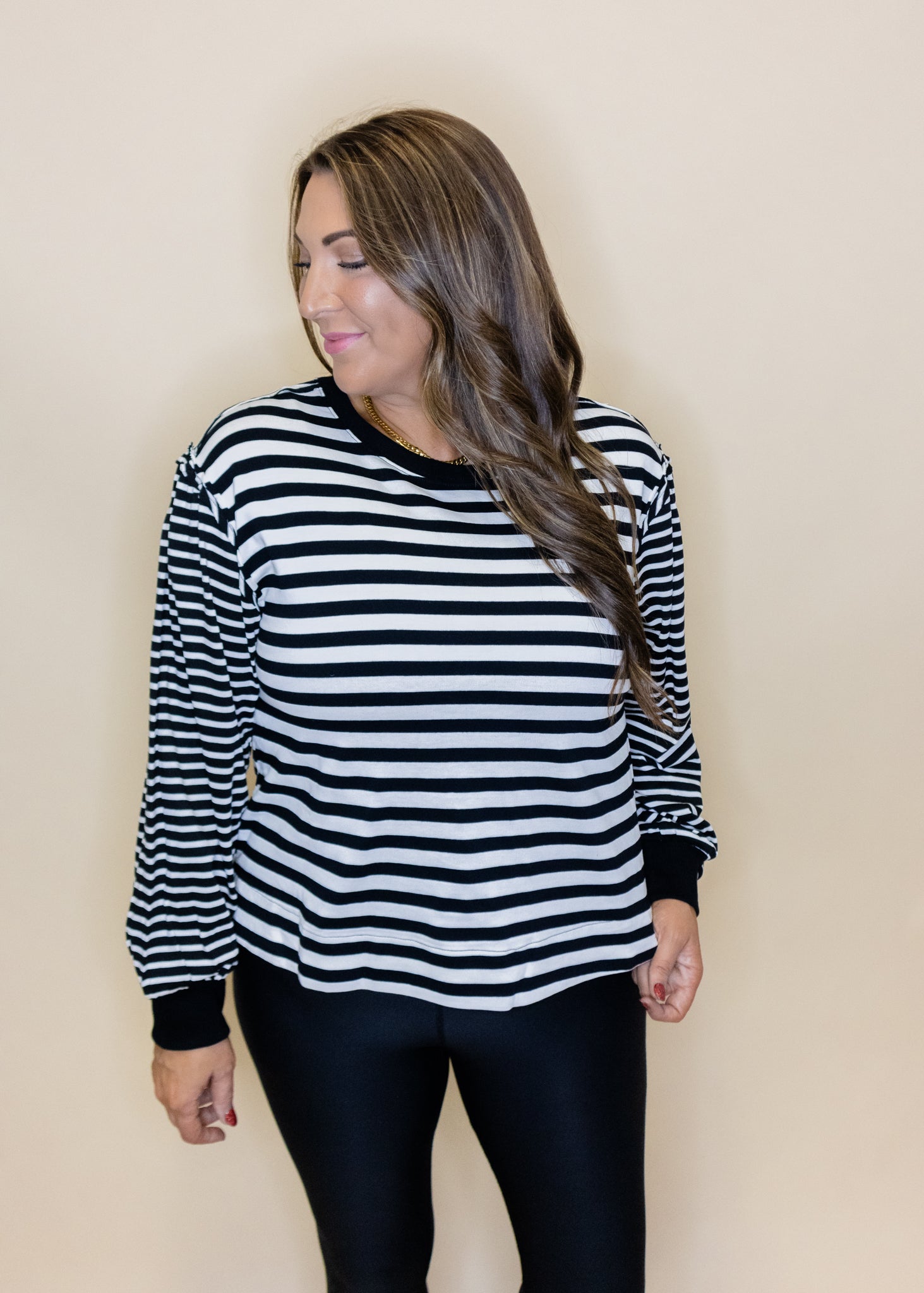 Black Stripe Sweatshirt