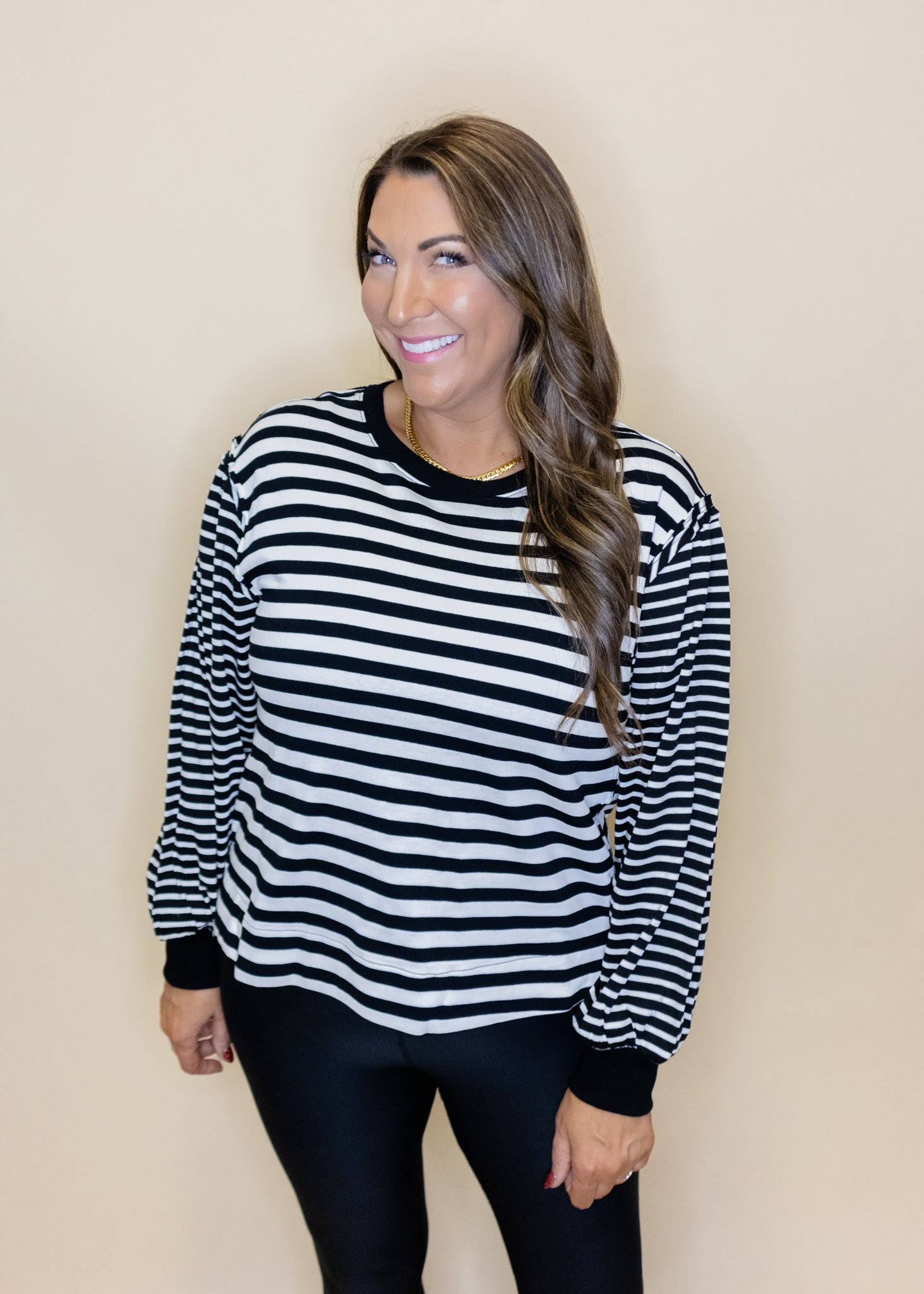 Black Stripe Sweatshirt