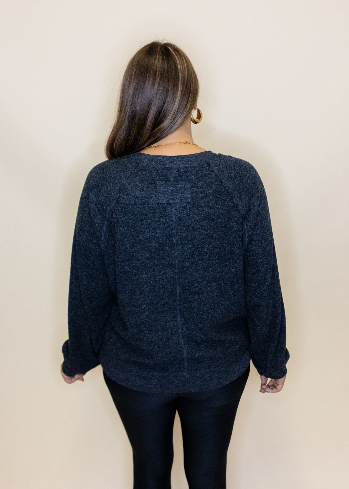 Charcoal Solid Soft Sweatshirt