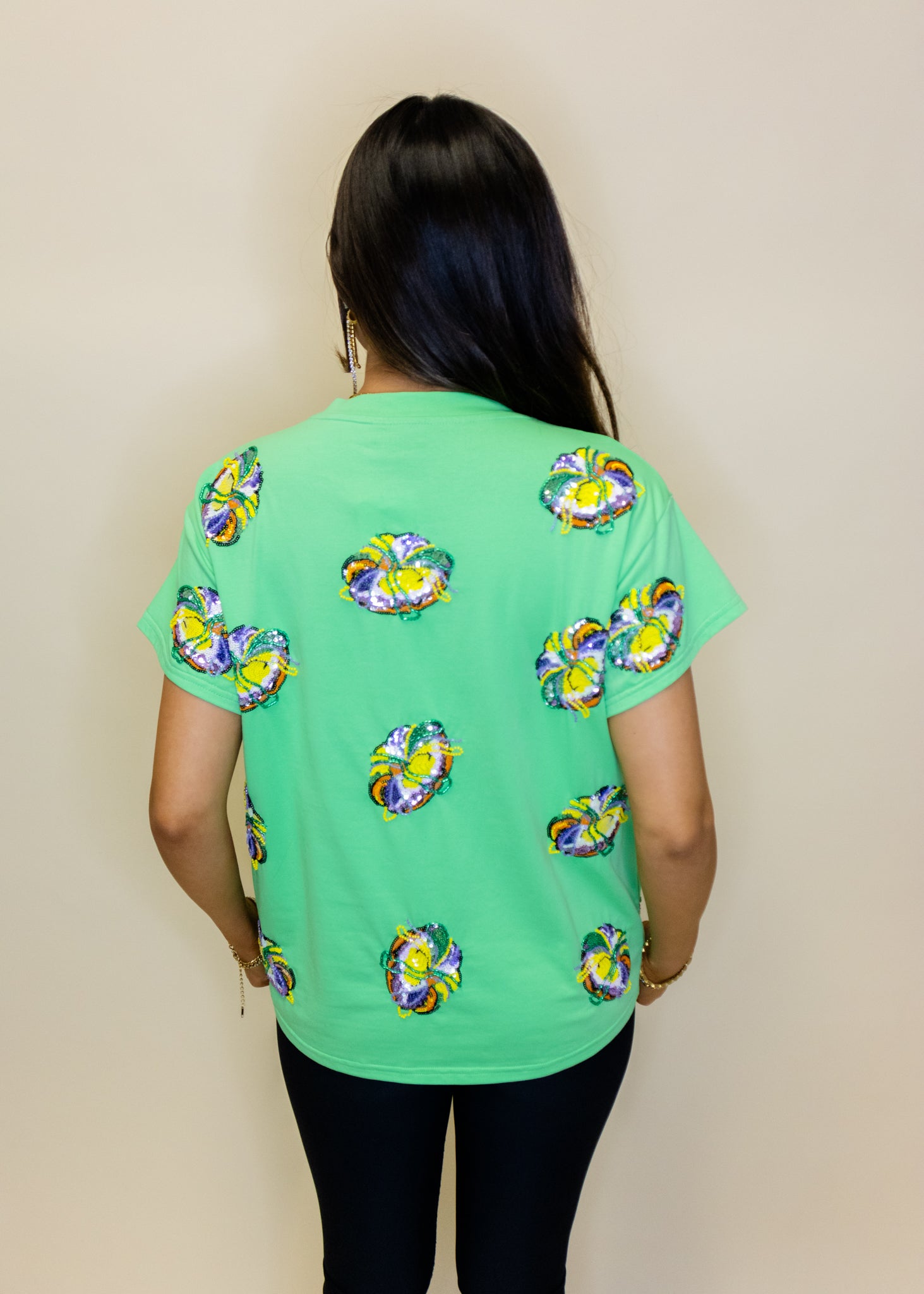 Green Scattered King Cake Tee