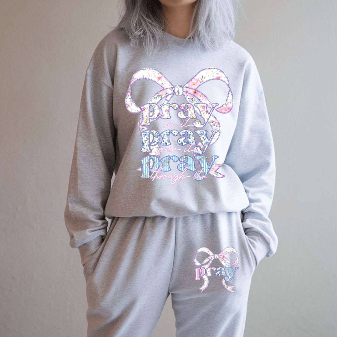 Grey Pray Sweatshirt