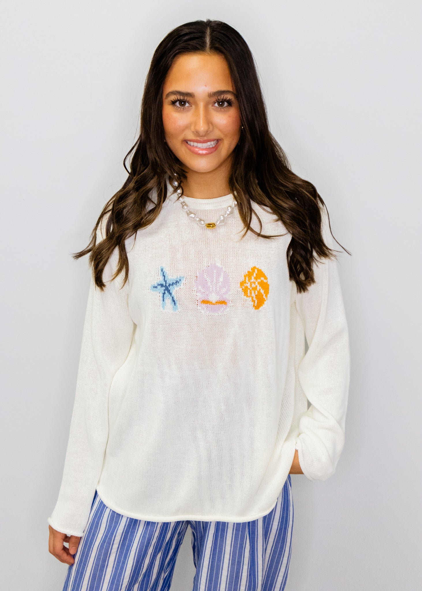 Cream Sea Shell Sweater