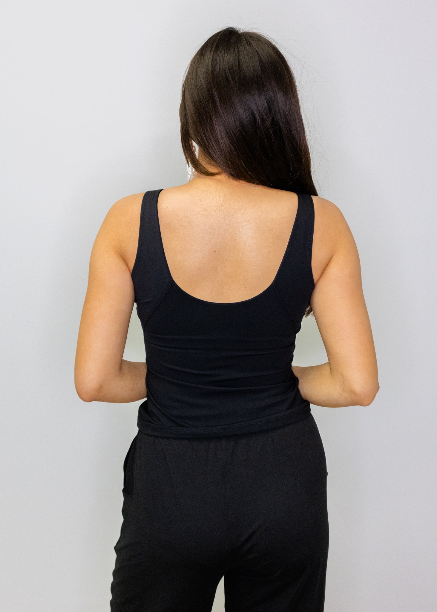 Black Full-length Activewear Tank