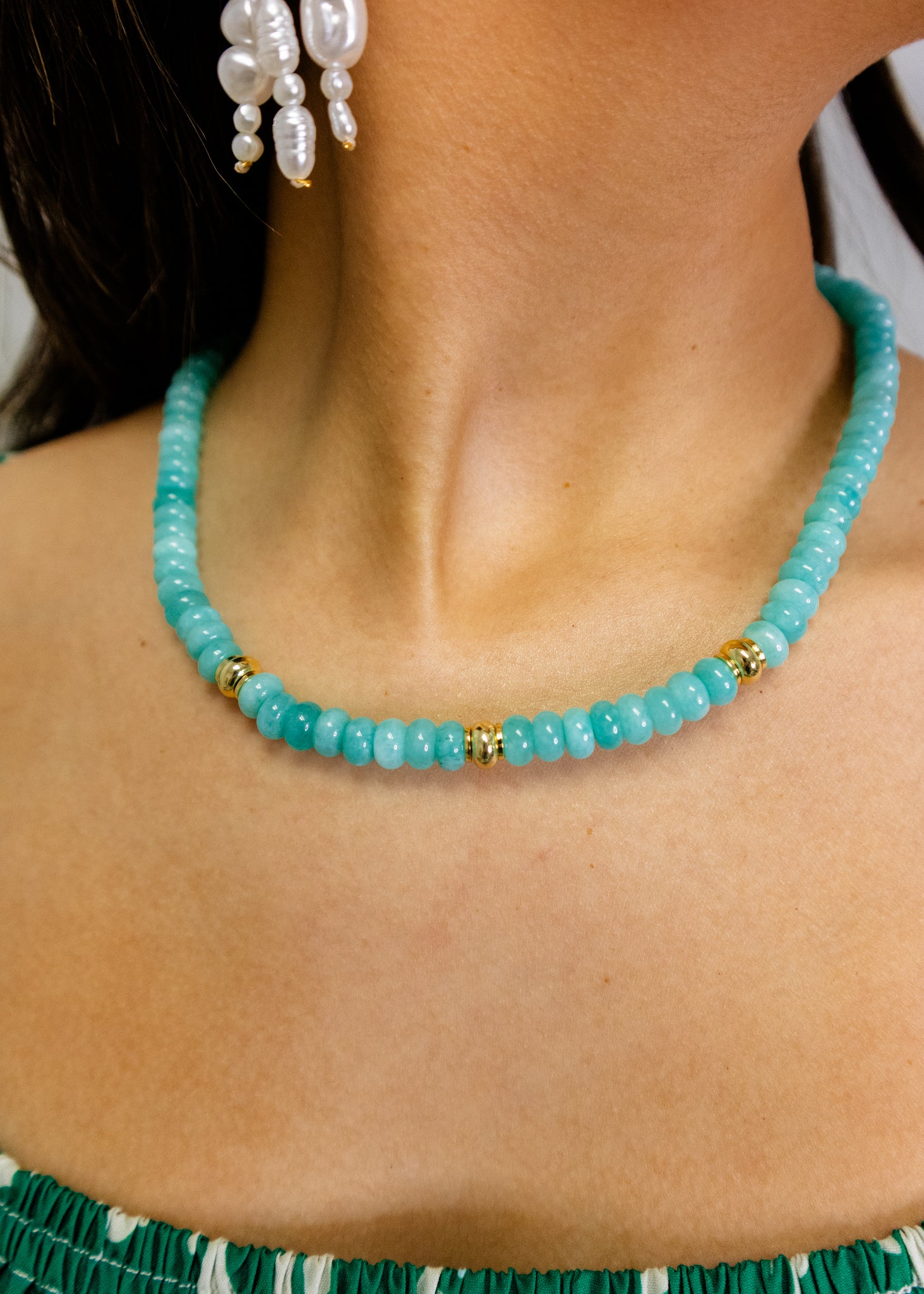 Aqua Girl Gemstone Necklace