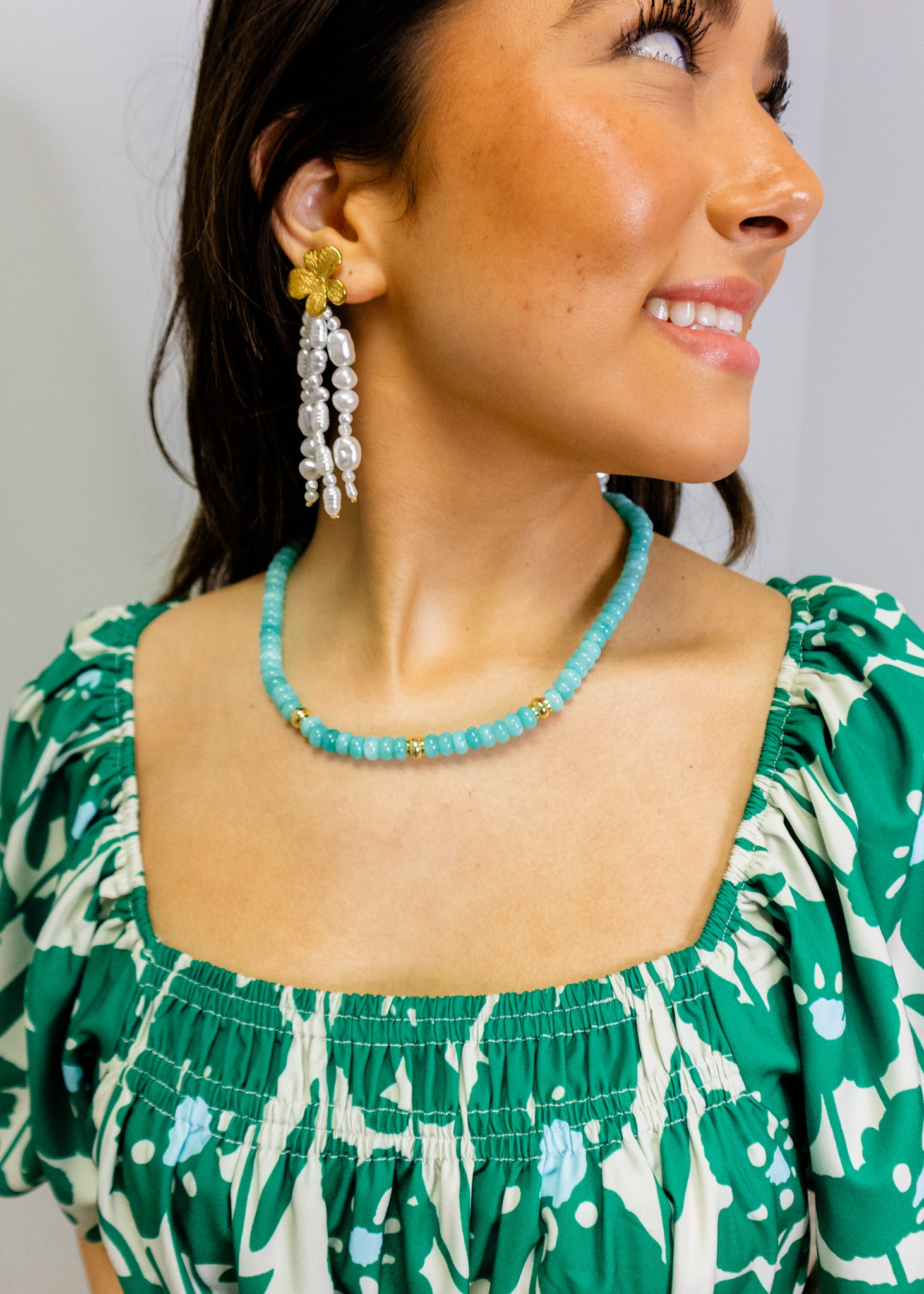 Aqua Girl Gemstone Necklace