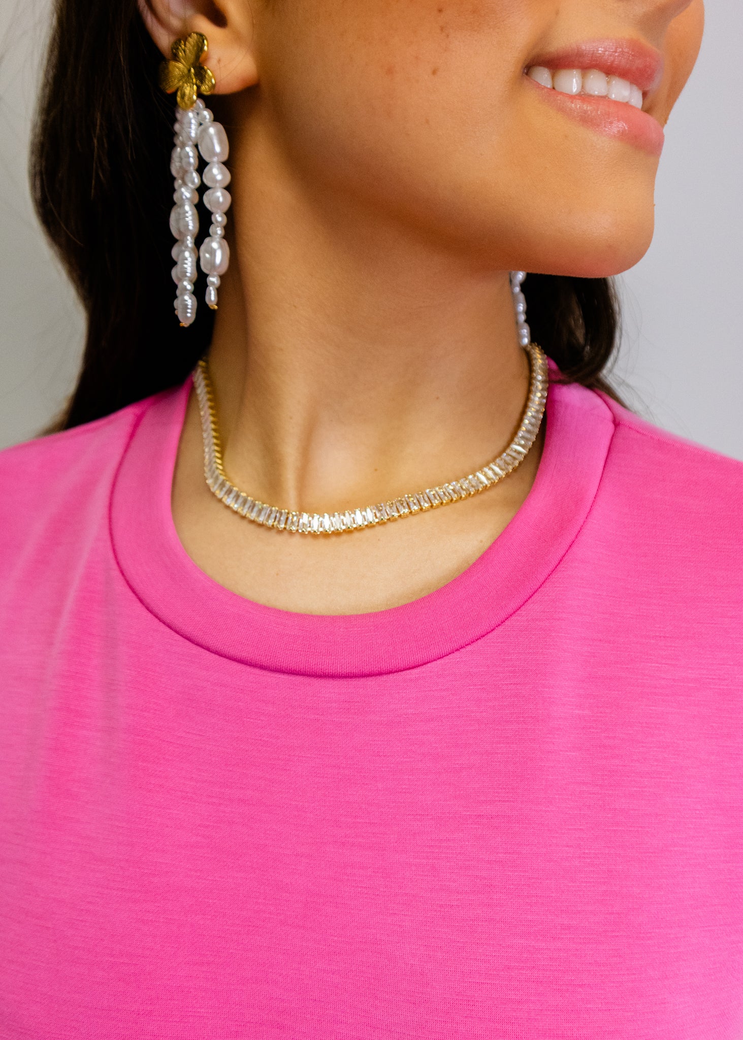 Rhinestone Mighty Bling Necklace