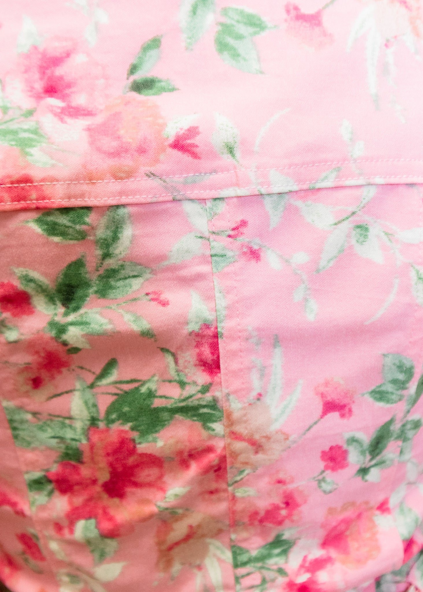 Pink Floral Belted Dress