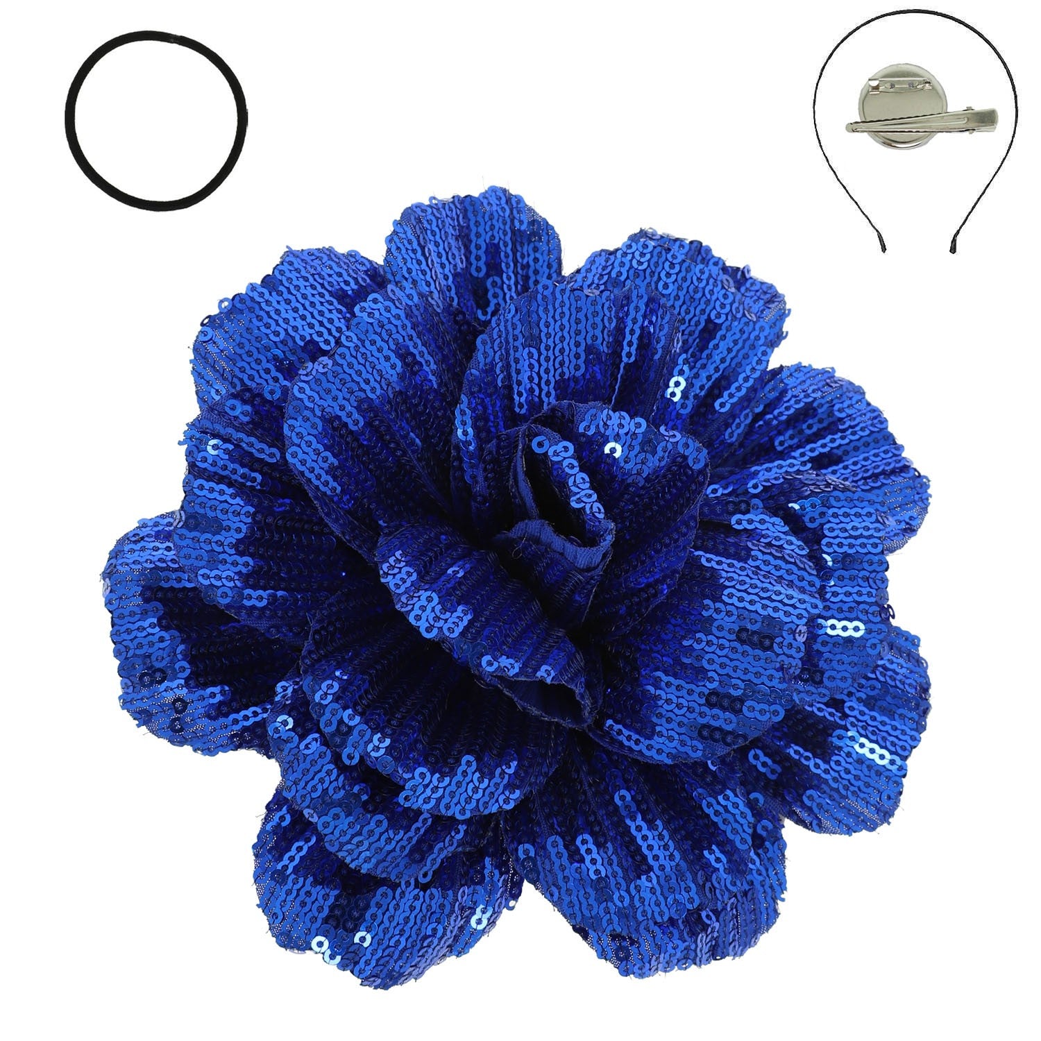 Sequin Flower Bloom 3-in-1 Fascinator