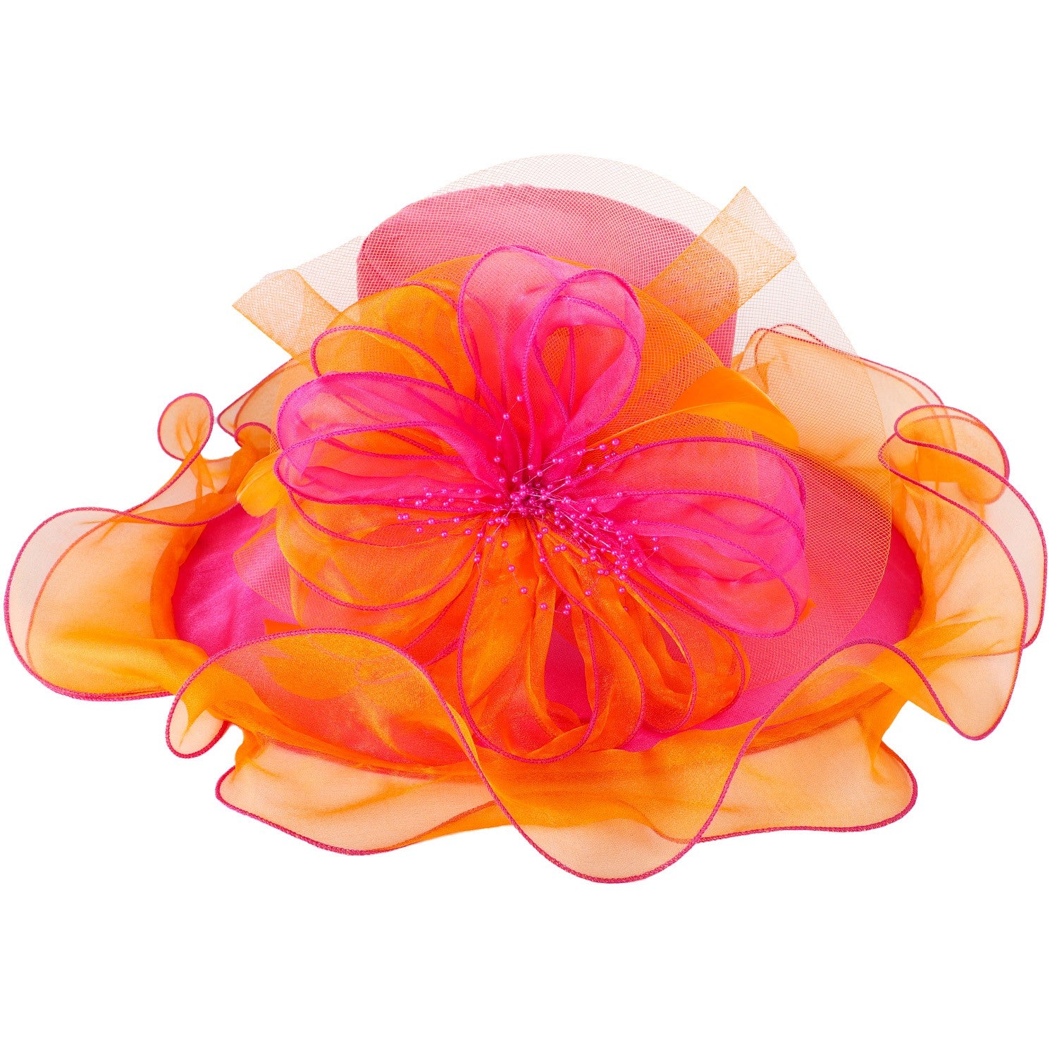Kentucky Derby Floral Organza Hat