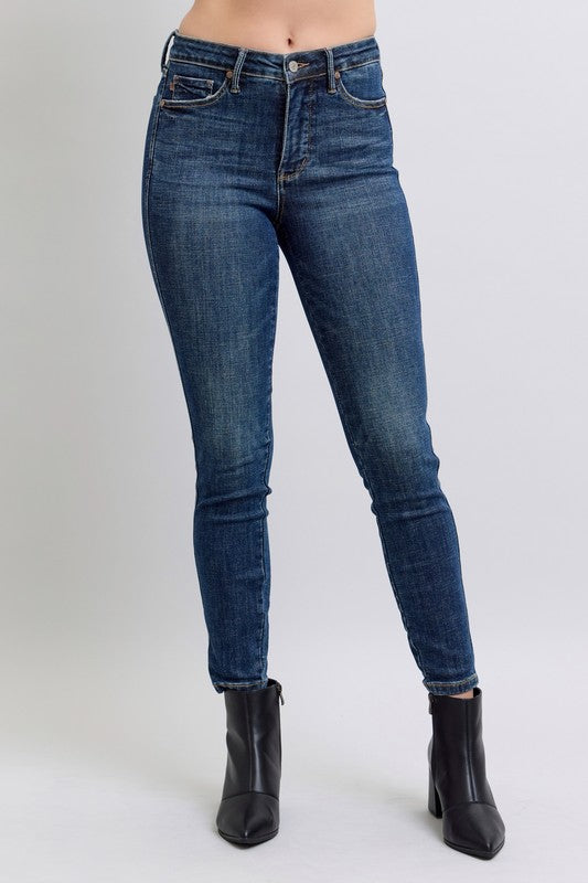 Vintage Wash Tummy Control  Skinny Jeans