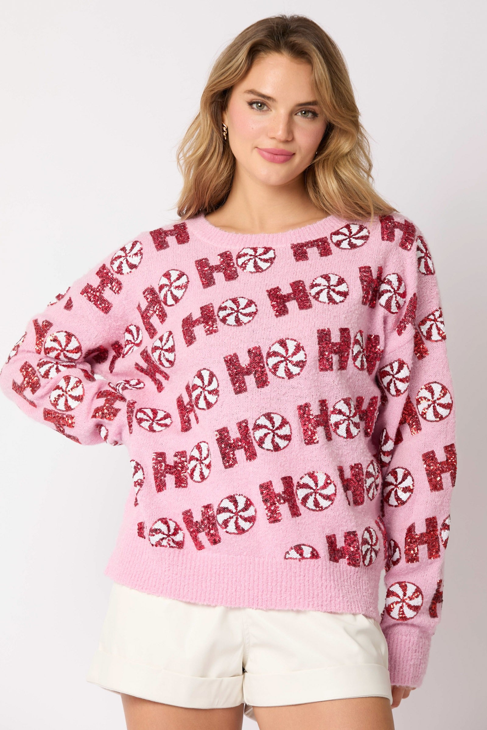 Pink Ho Ho Ho Sweater