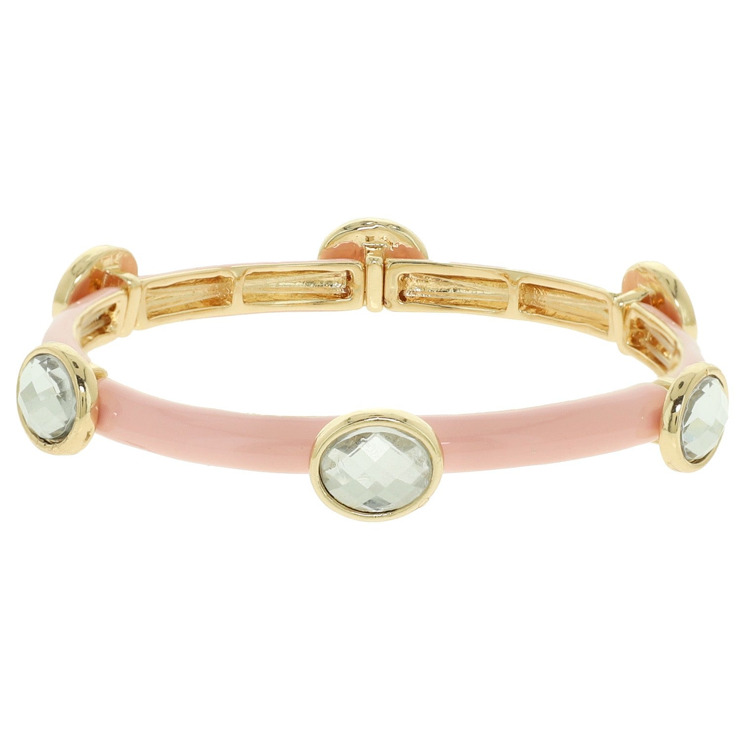 Pastel Enameled Jewel Bracelet