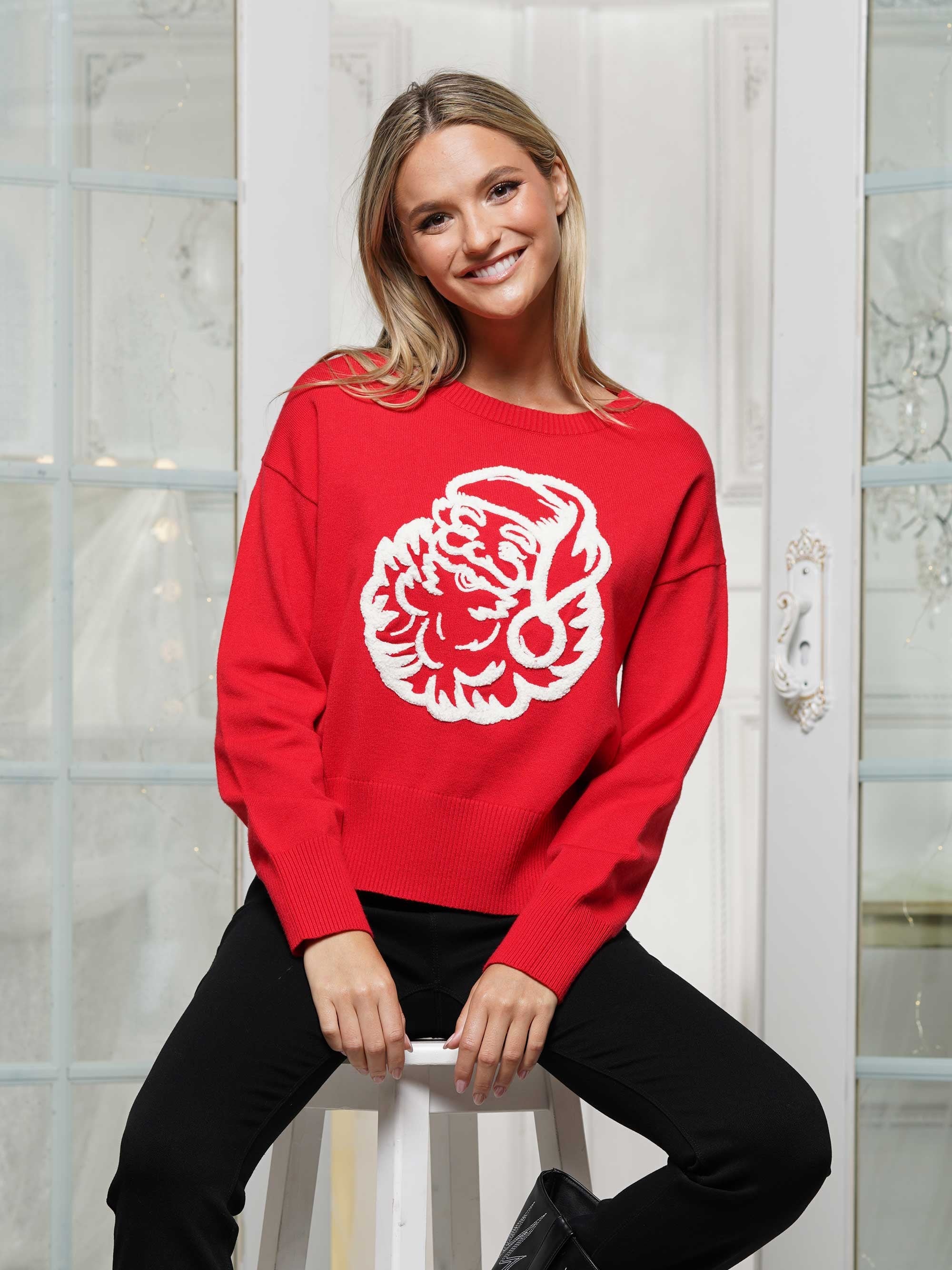 Red Santa Christmas Sweater