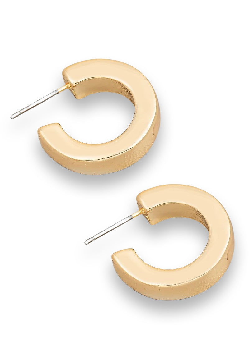 Mini C Hoop Earrings