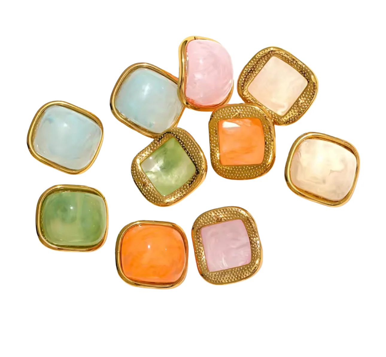 CLEAR Starburst Stud Earring