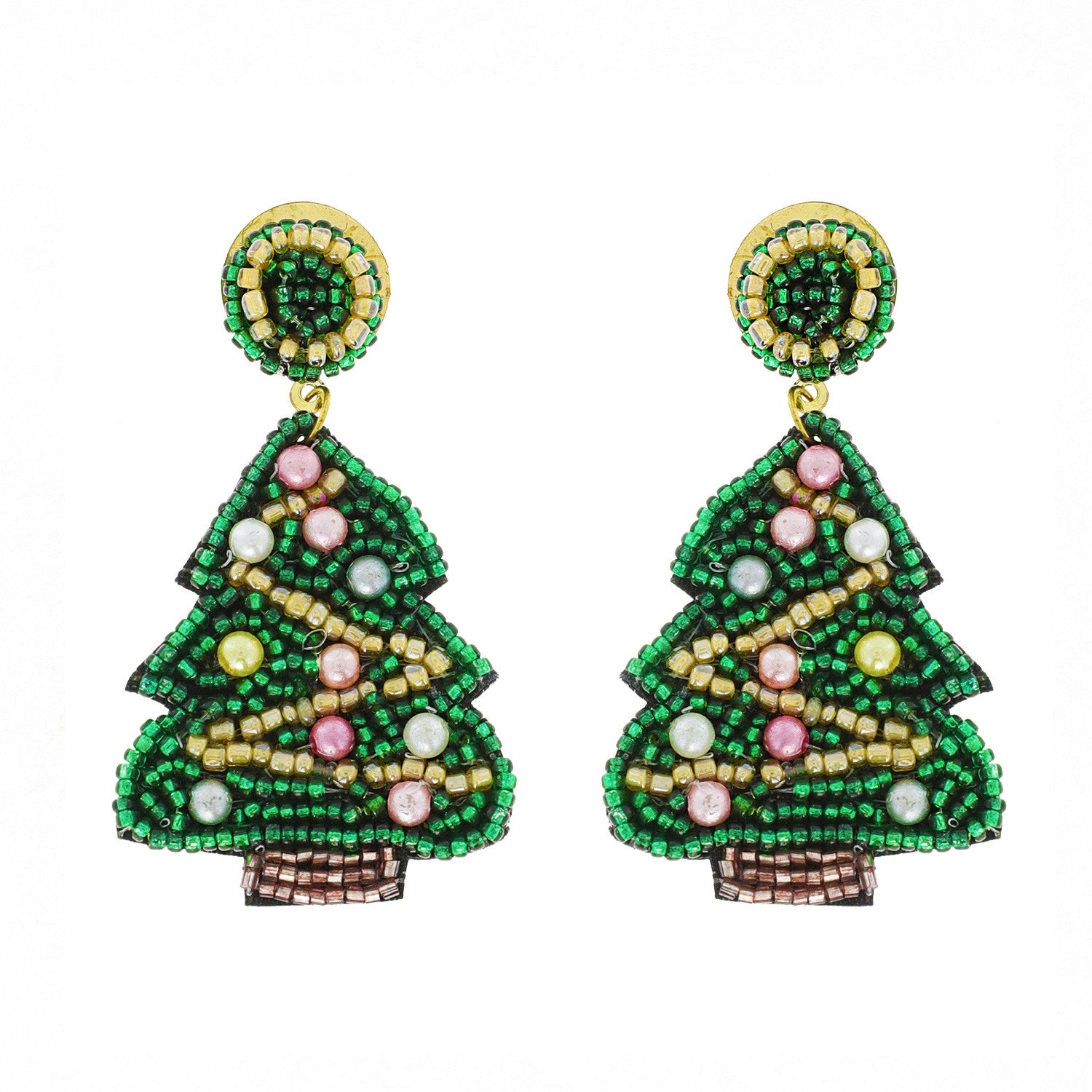 Little Vintage Christmas Tree Earrings