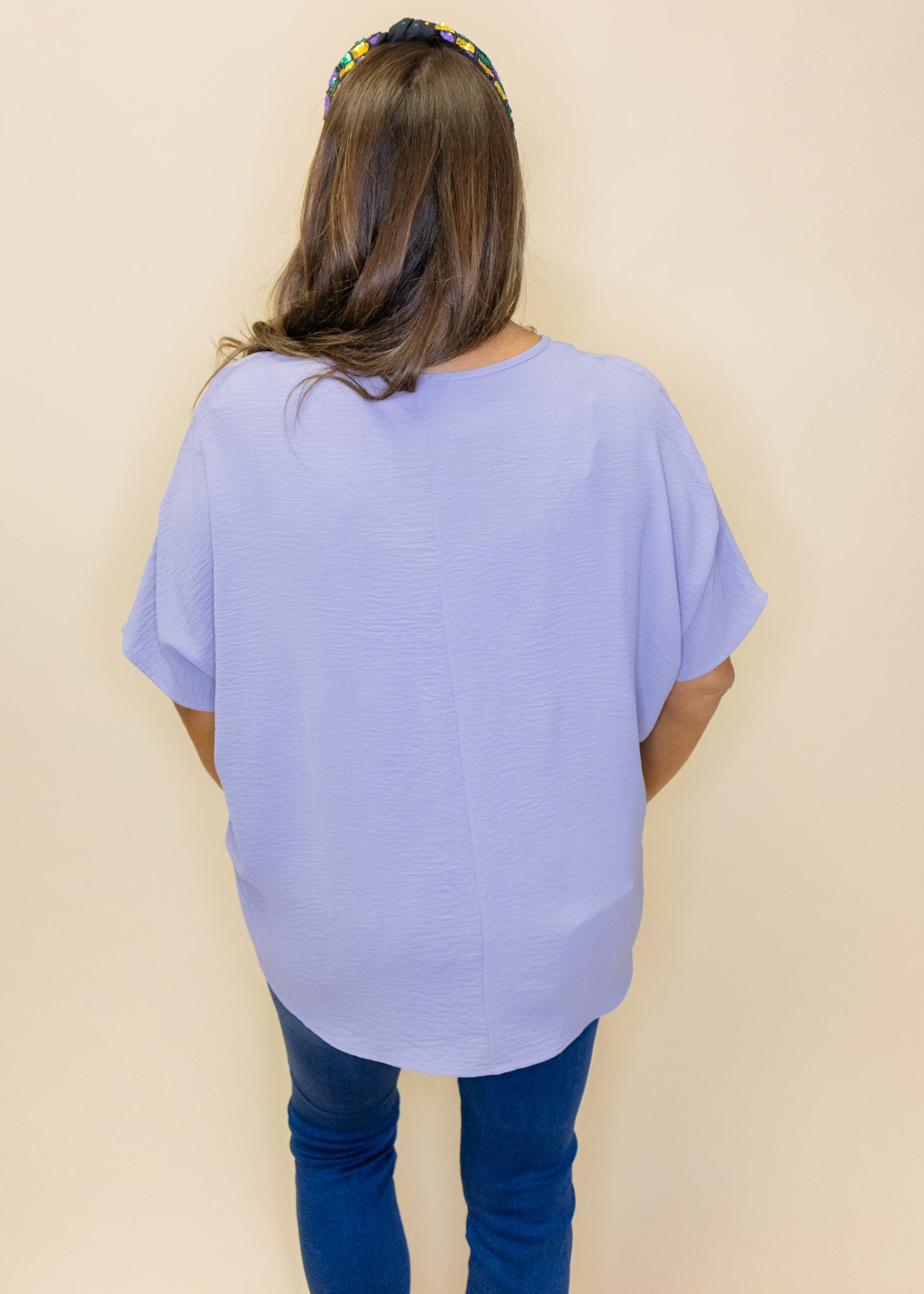 Lavender Favorite Pocket Top