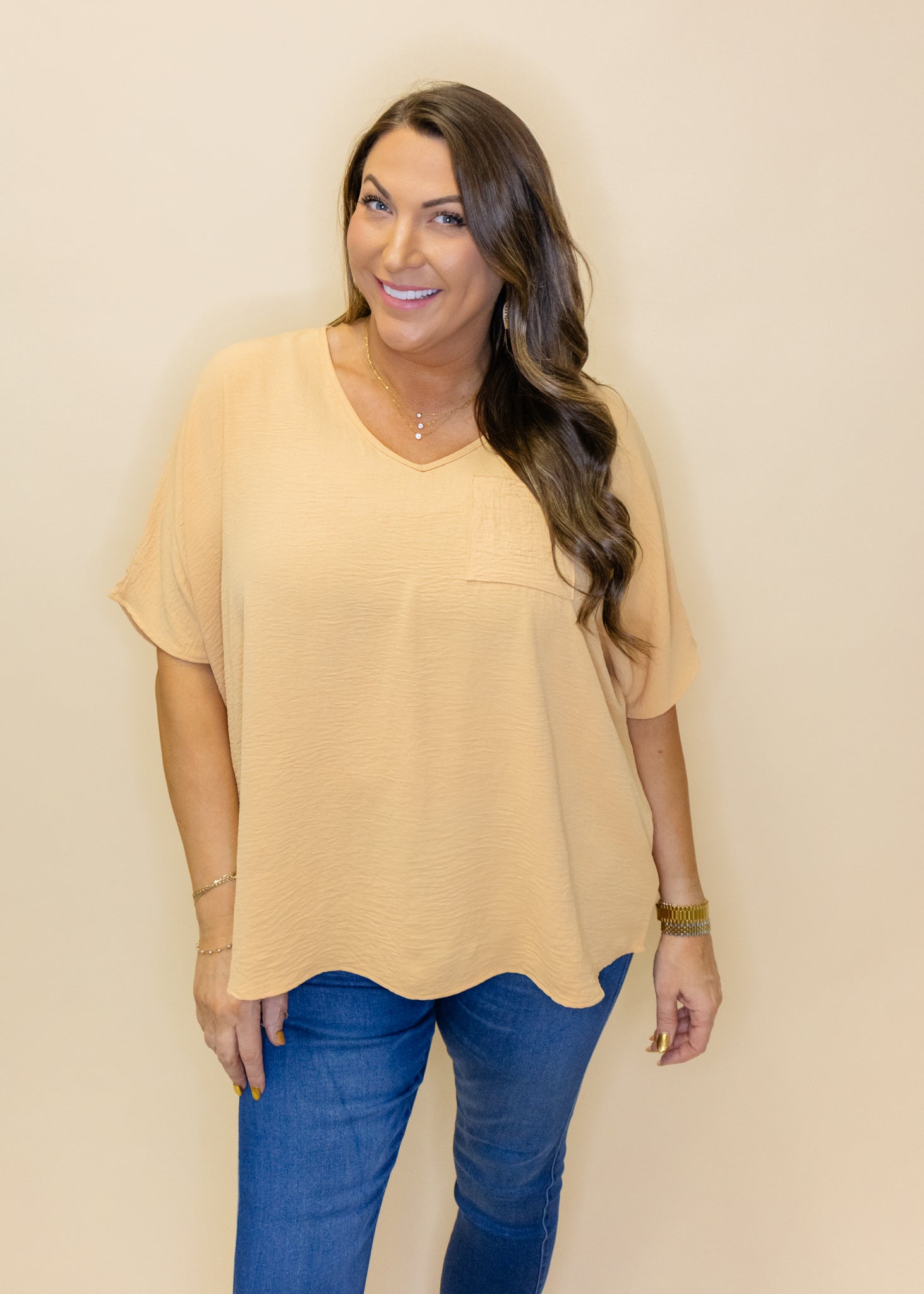 Honey Mustard Favorite Pocket Top