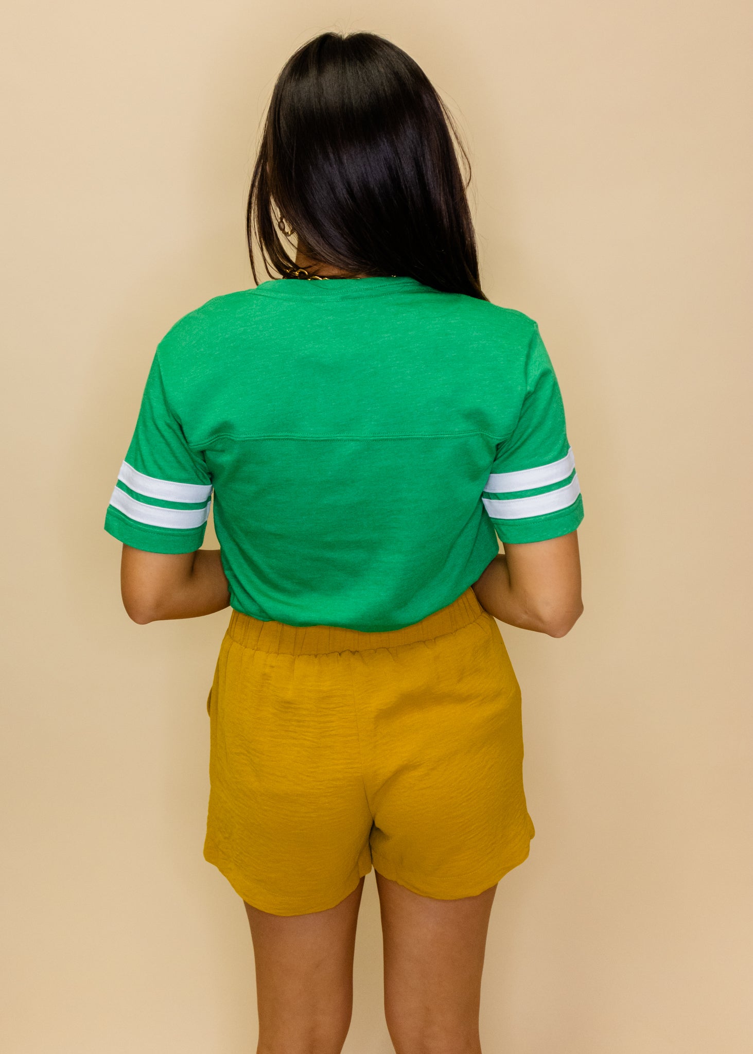 Mustard High Waisted Shorts