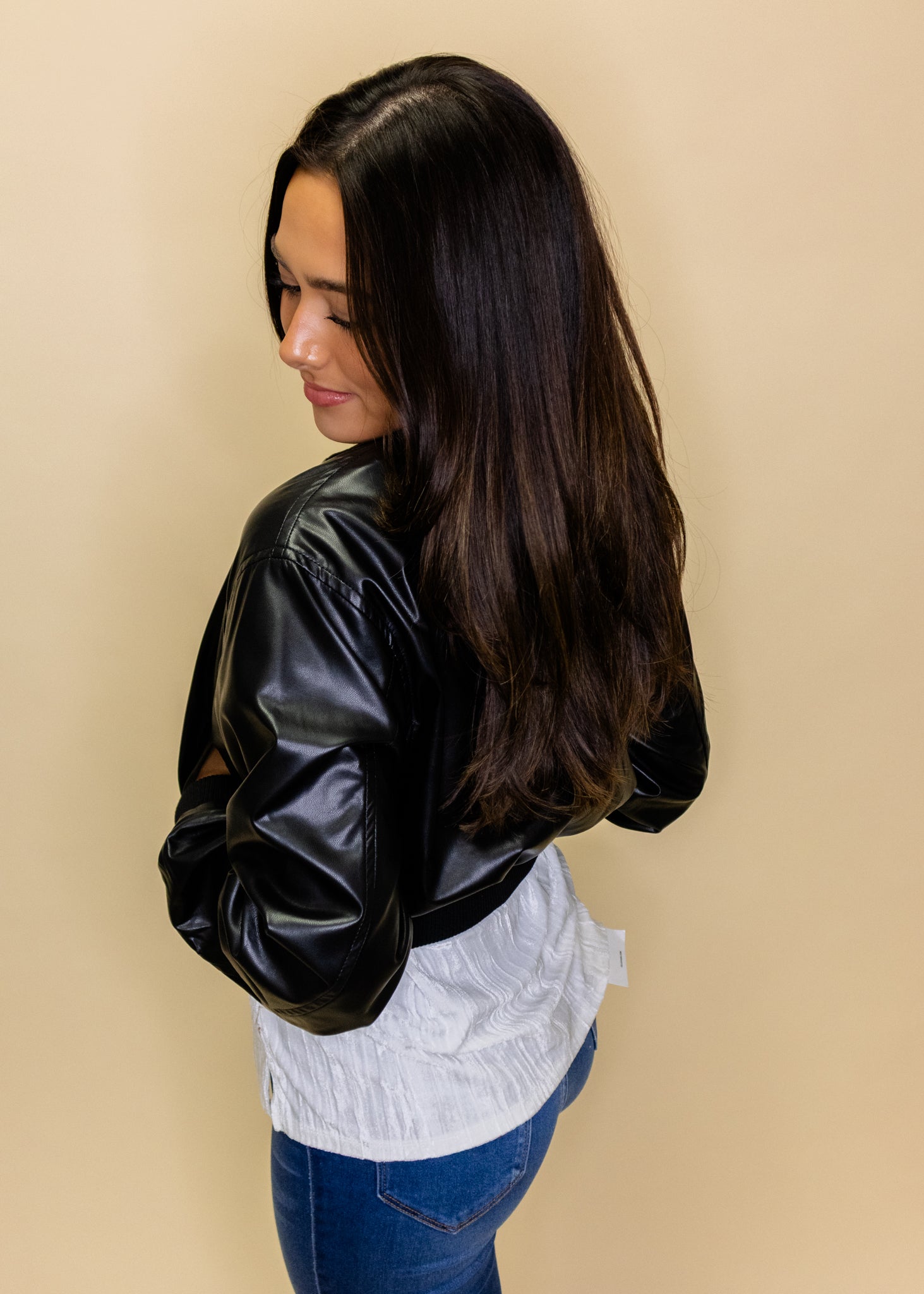 Black Pleather Jacket