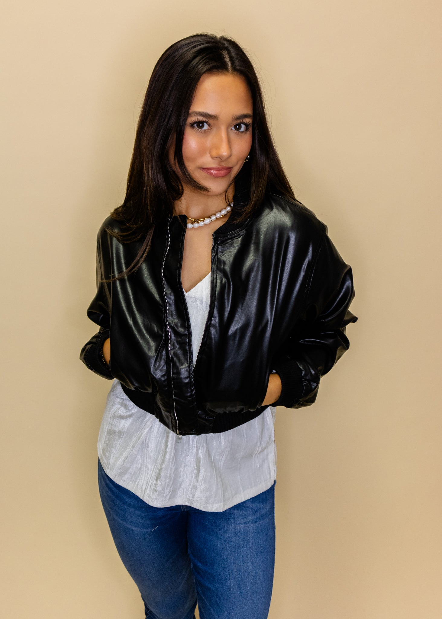 Black Pleather Jacket