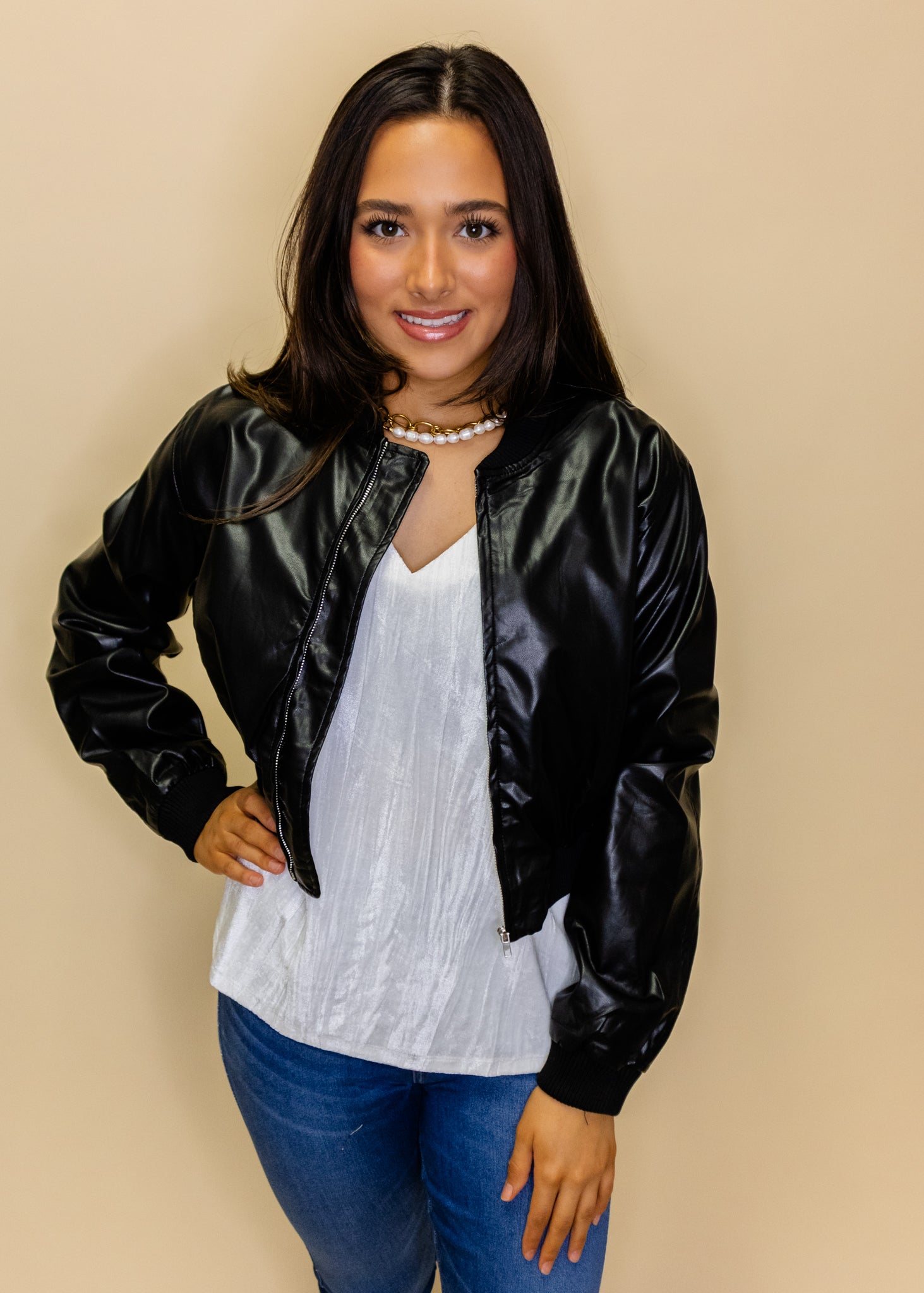 Black Pleather Jacket