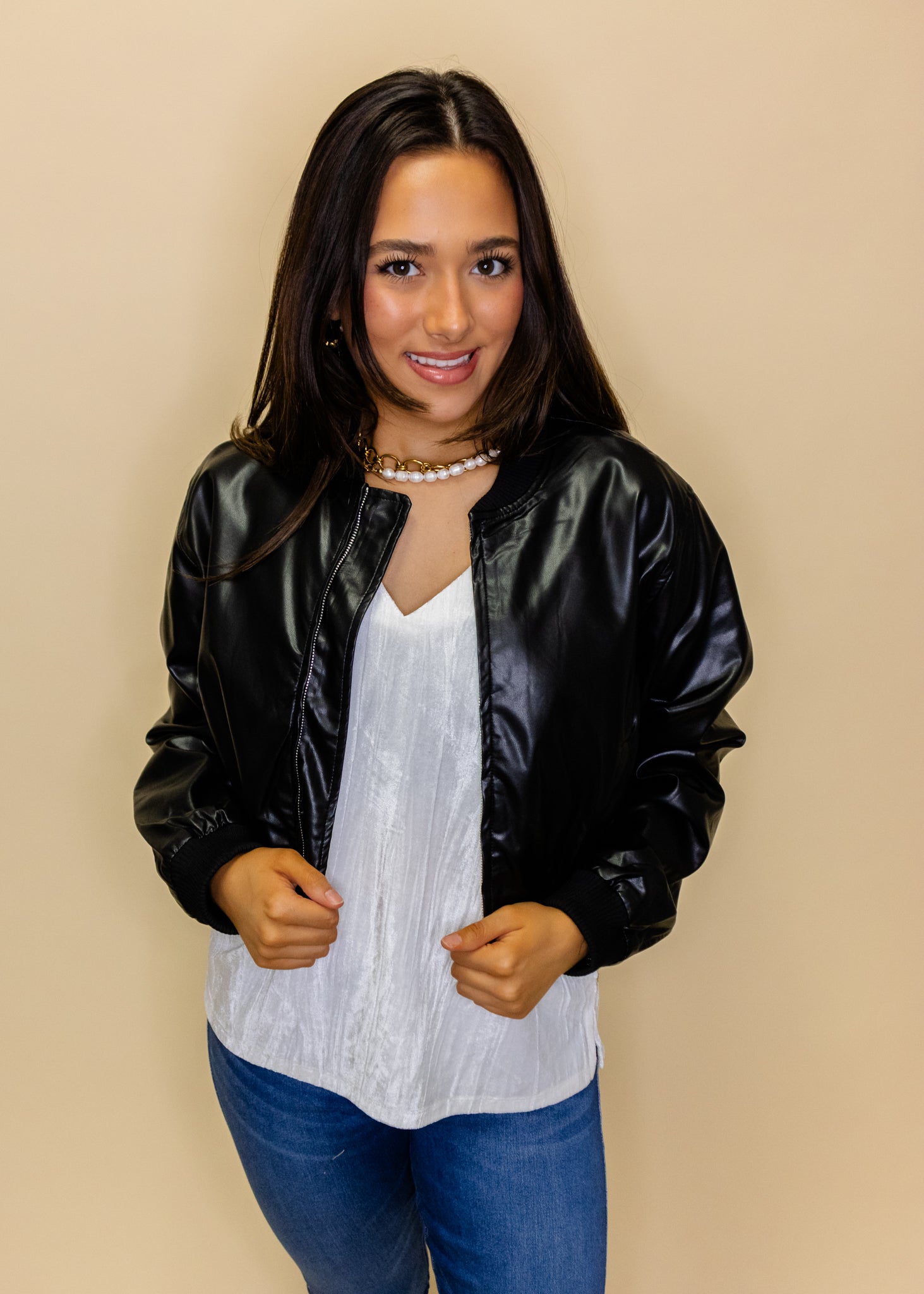 Black Pleather Jacket