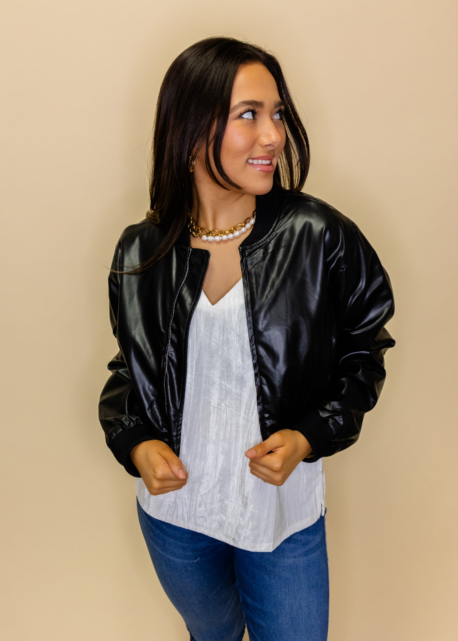 Black Pleather Jacket