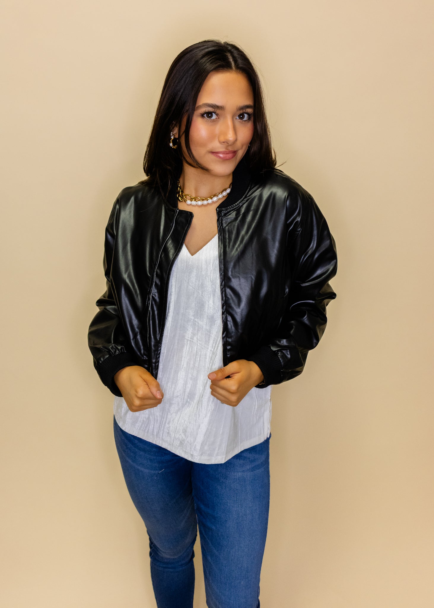 Black Pleather Jacket