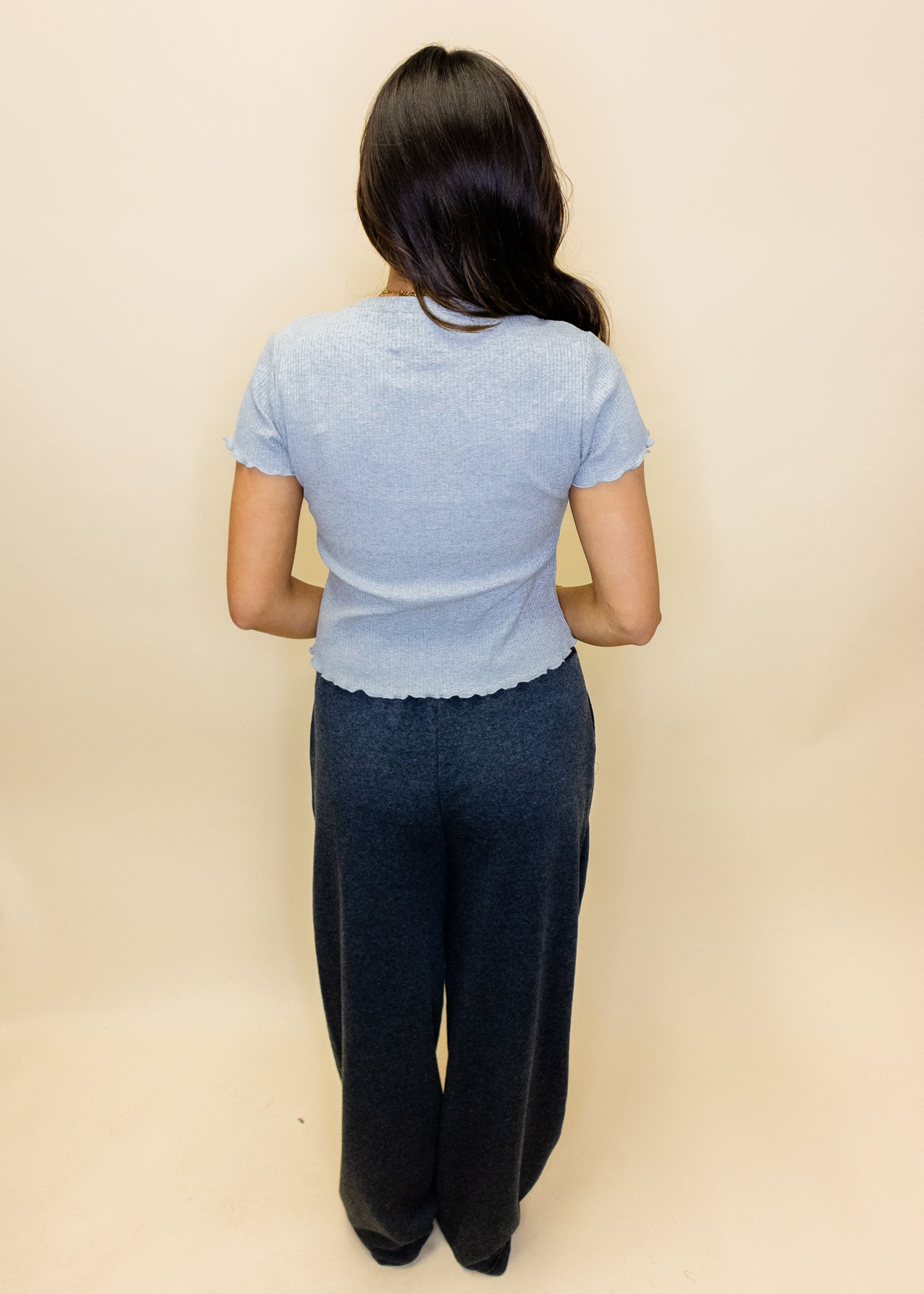 Black High Waist Drawstring Pants