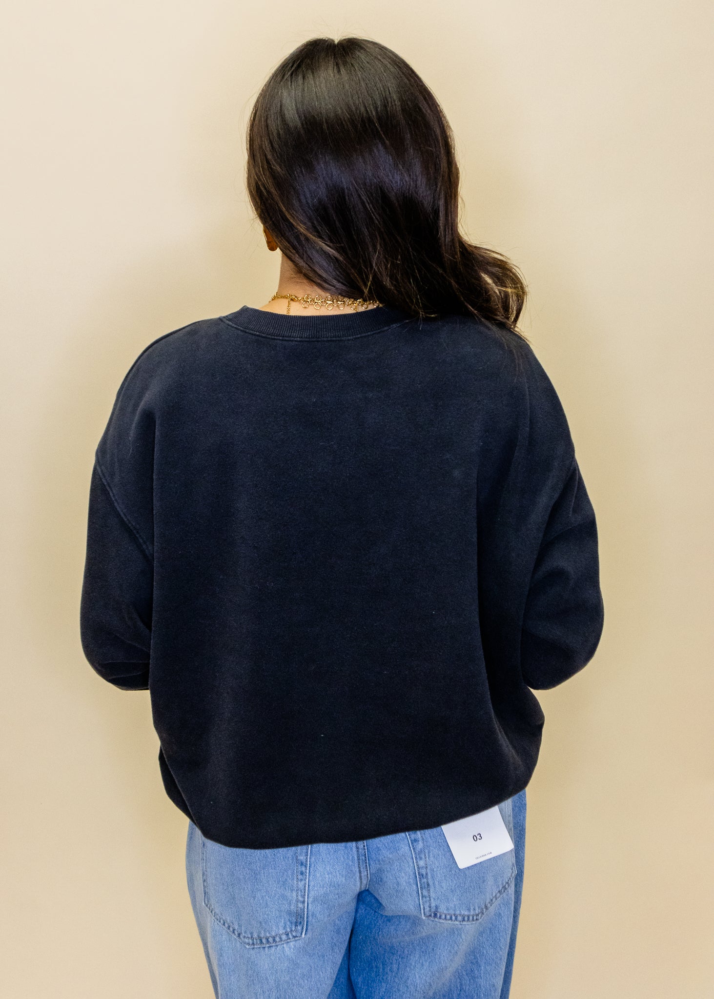 Black Crew Neck Sweatshirt