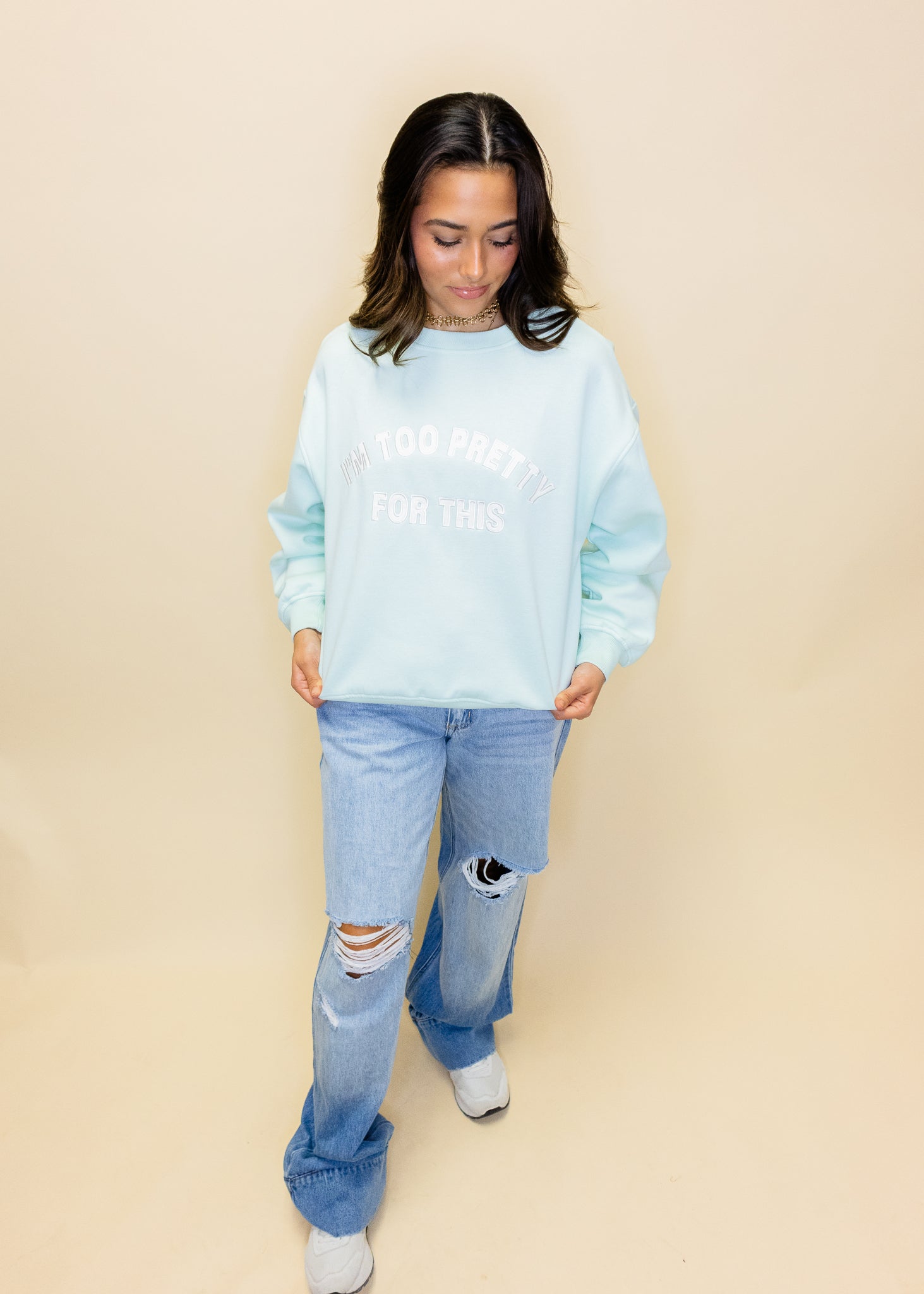 Light Low Baggy Cuff Jeans