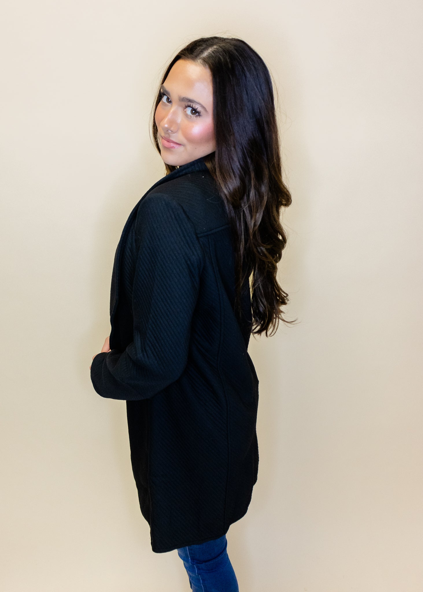 Black Quilted Jacket