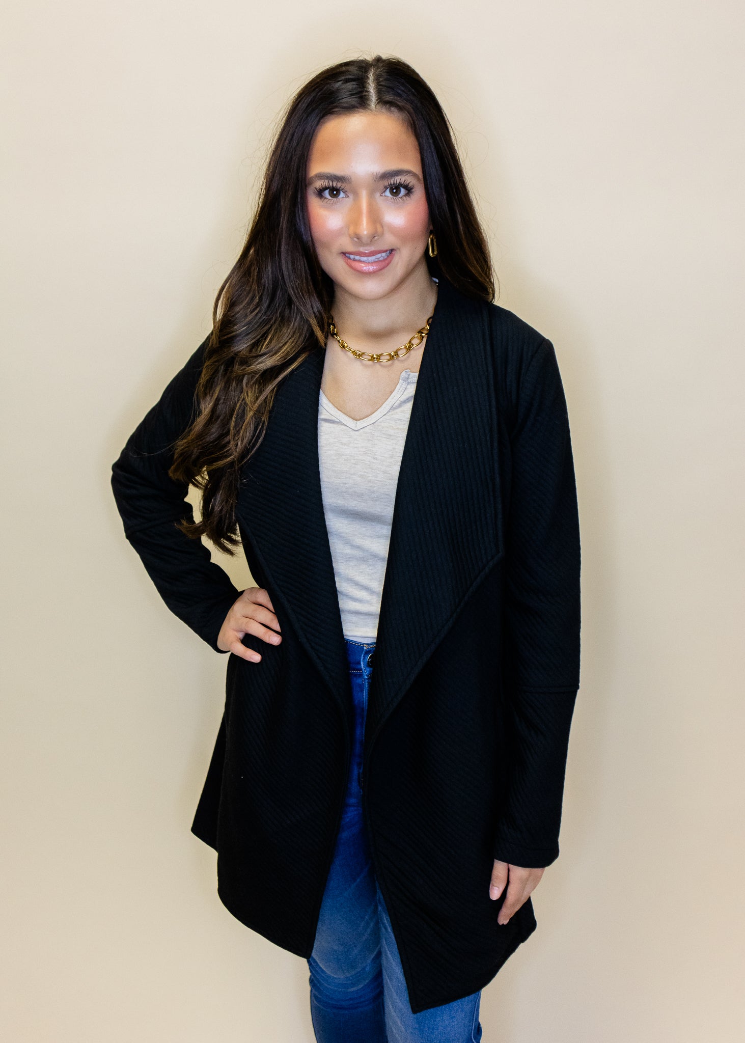 Black Quilted Jacket