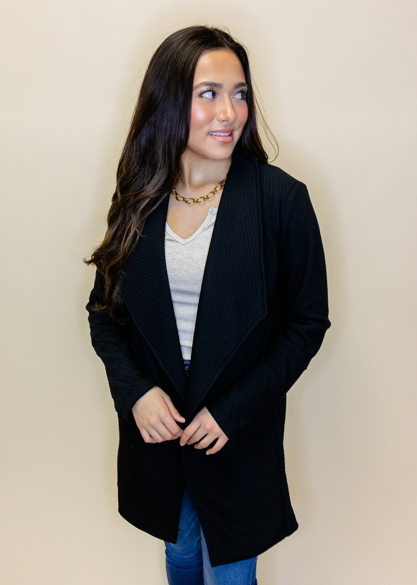 Black Quilted Jacket