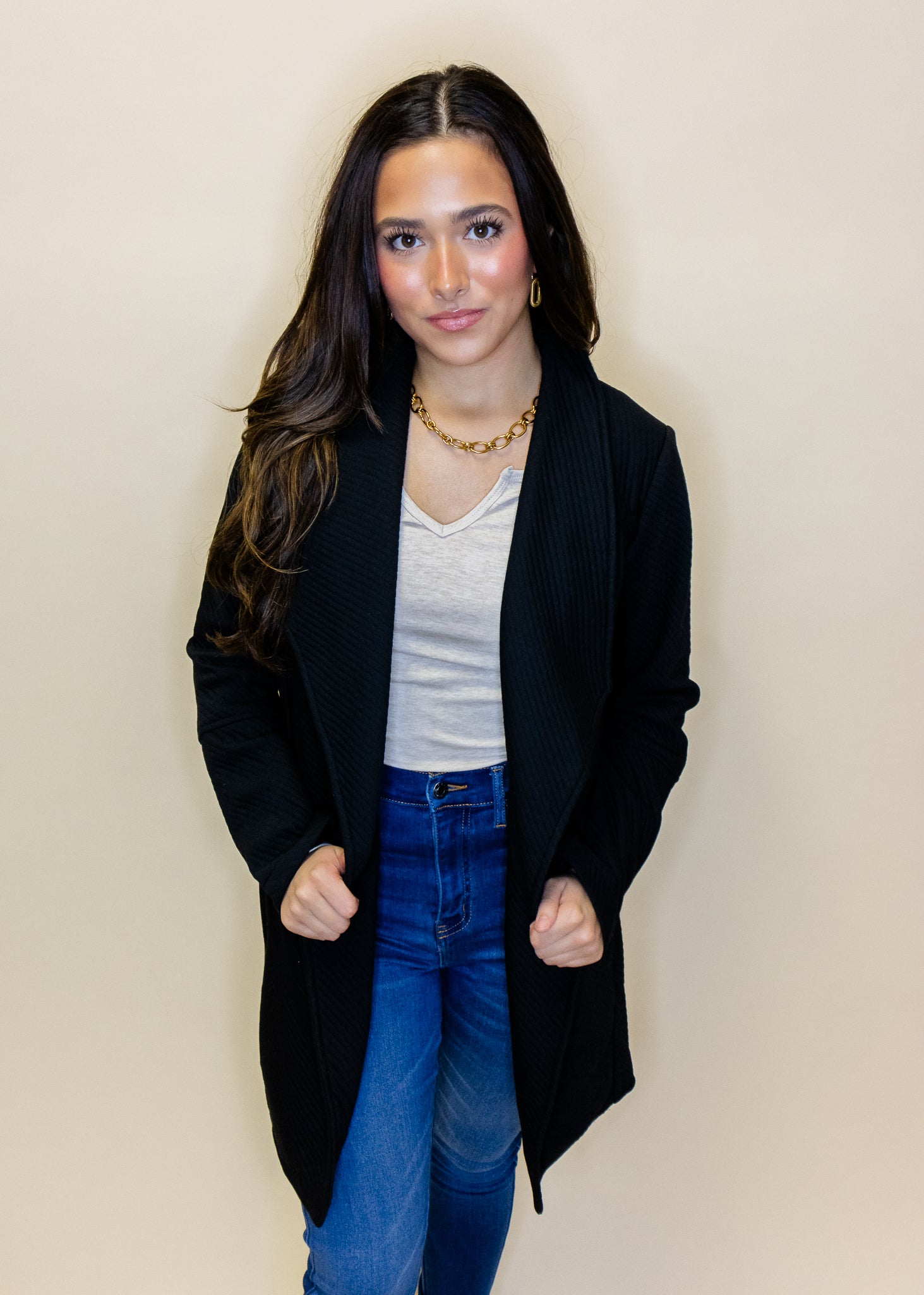 Black Quilted Jacket