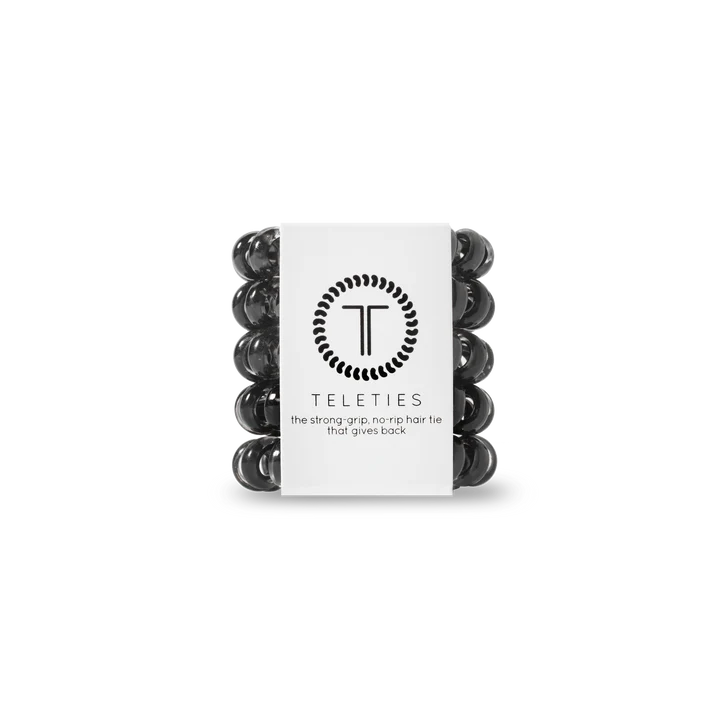 Jet Black Tiny Hair Ties