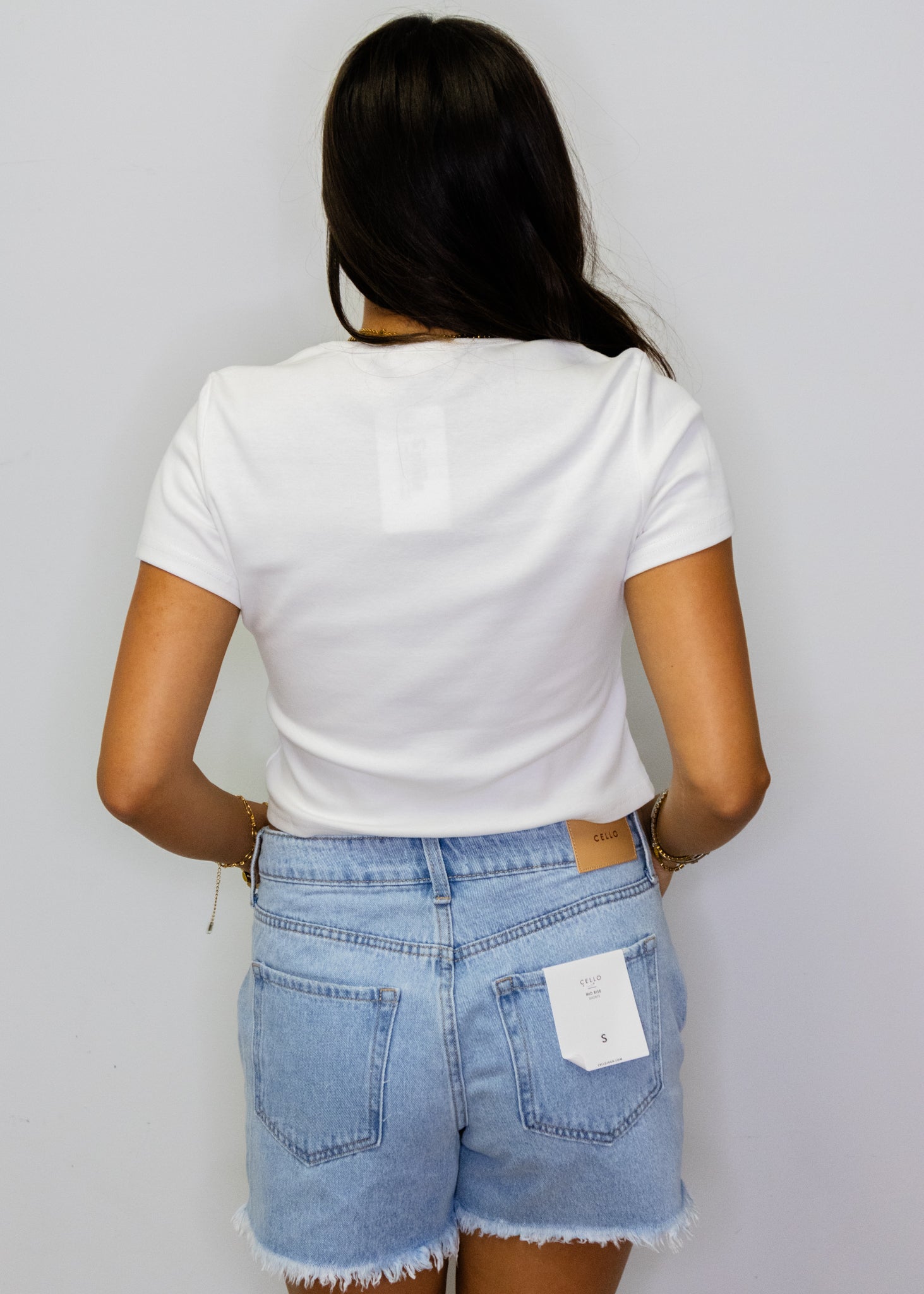White I Love USA Top