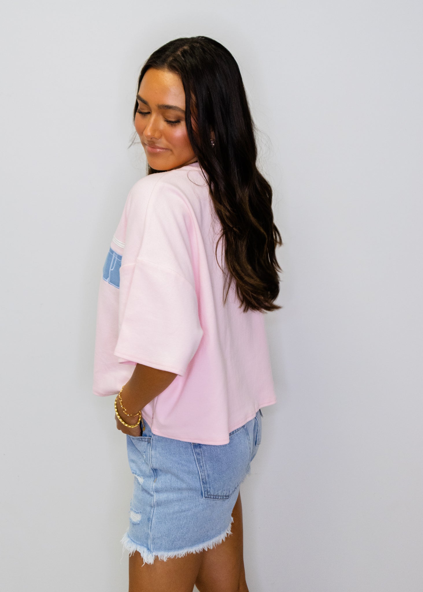 Pink Americana Graphic Top