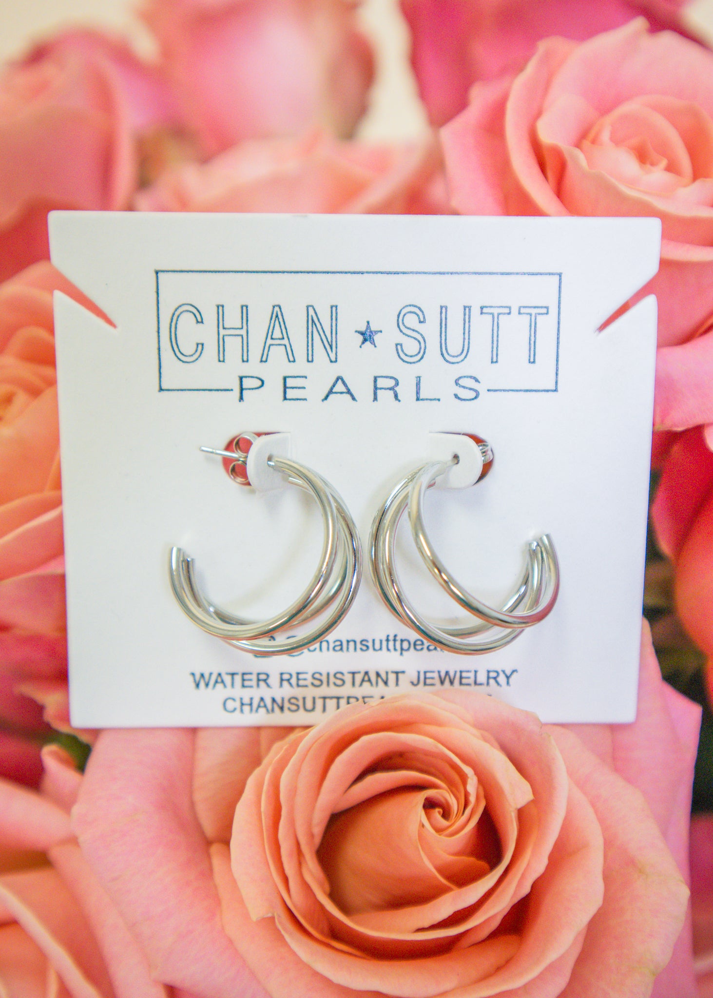 The Emily Silver Hoops