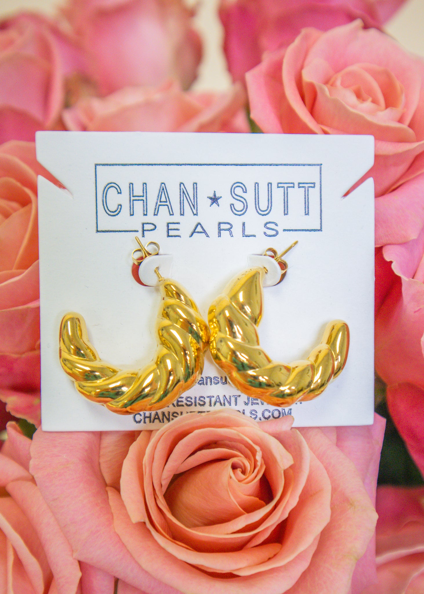 The Amelia Gold Hoop Earrings