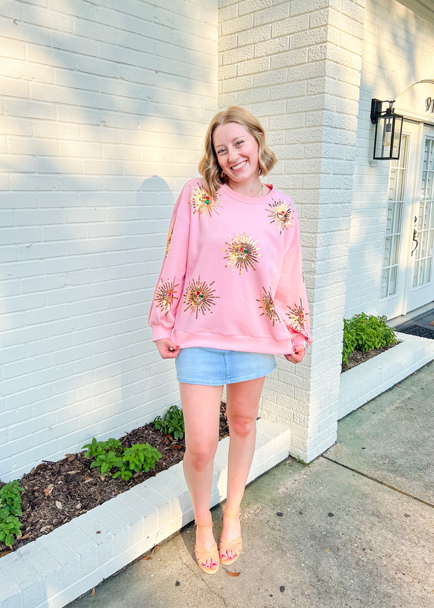 Light Pink Starburst Sweatshirt